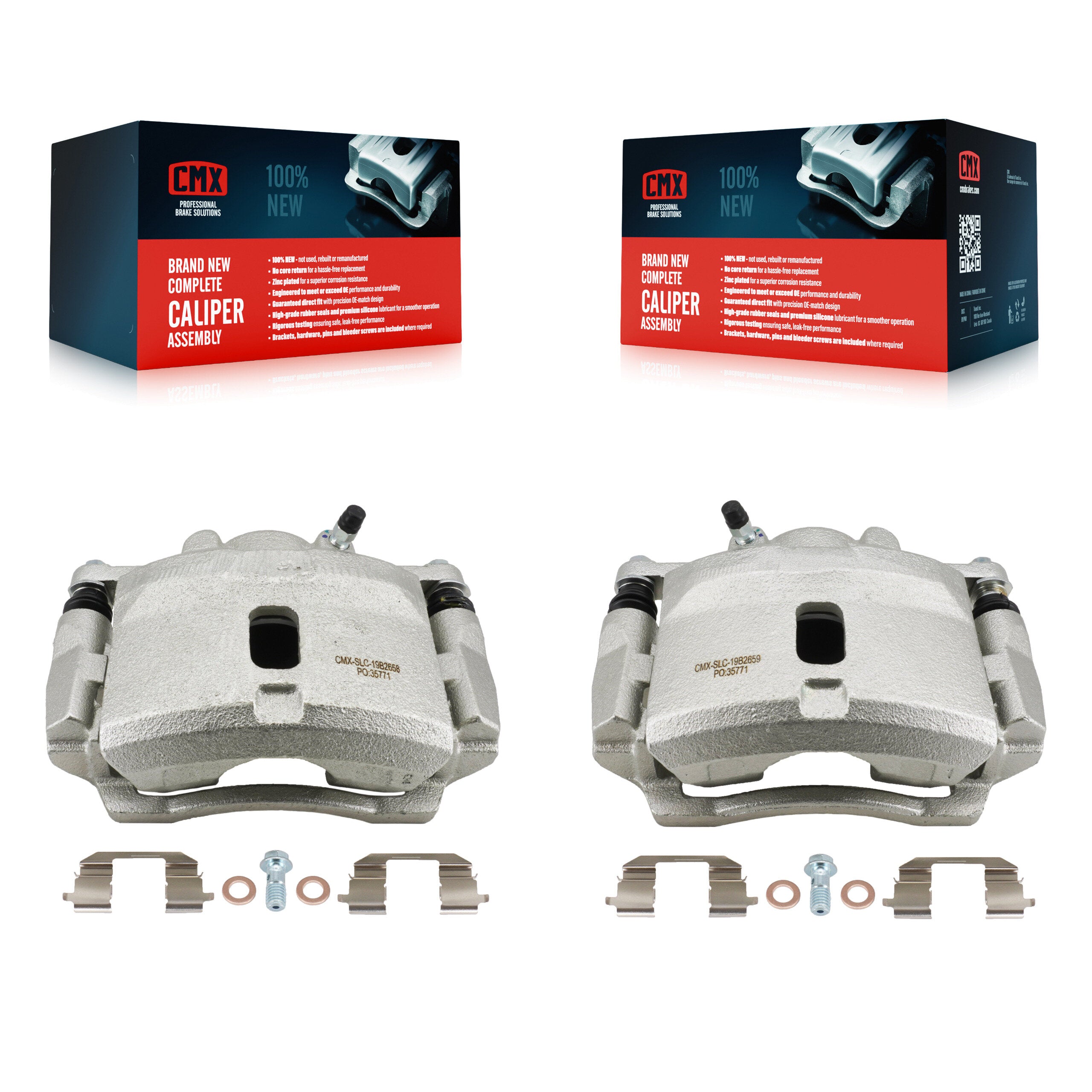 CMX KBC-100652 Disc Brake Caliper for 2001-2005 Honda Civic, Acura EL - Front product image