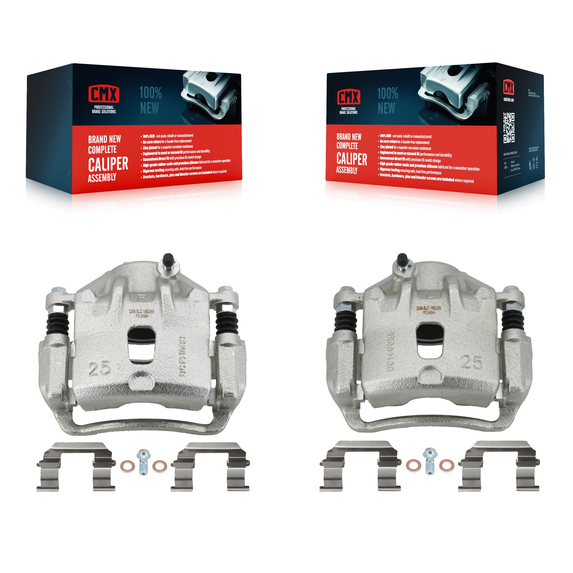 CMX KBC-100655 Disc Brake Caliper for 2006-2010 Hyundai Elantra, Kia Magentis, Kia Optima & more - Front product image