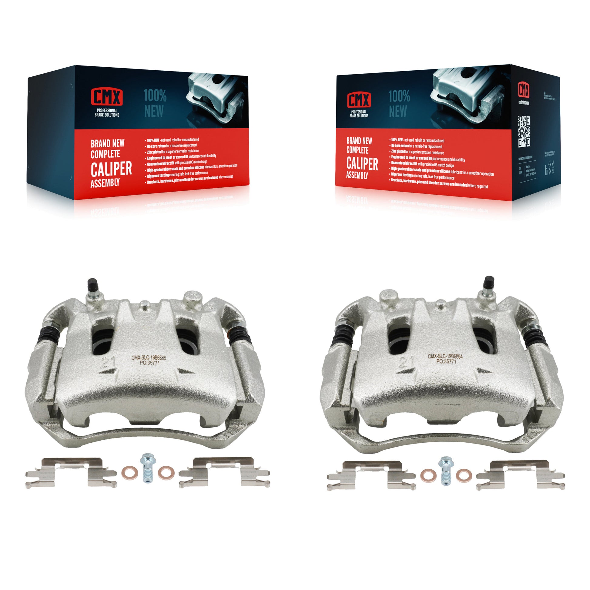CMX KBC-100669 Disc Brake Caliper for 2011-2025 Nissan LEAF, Chevrolet City Express, Nissan NV200 - Front product image