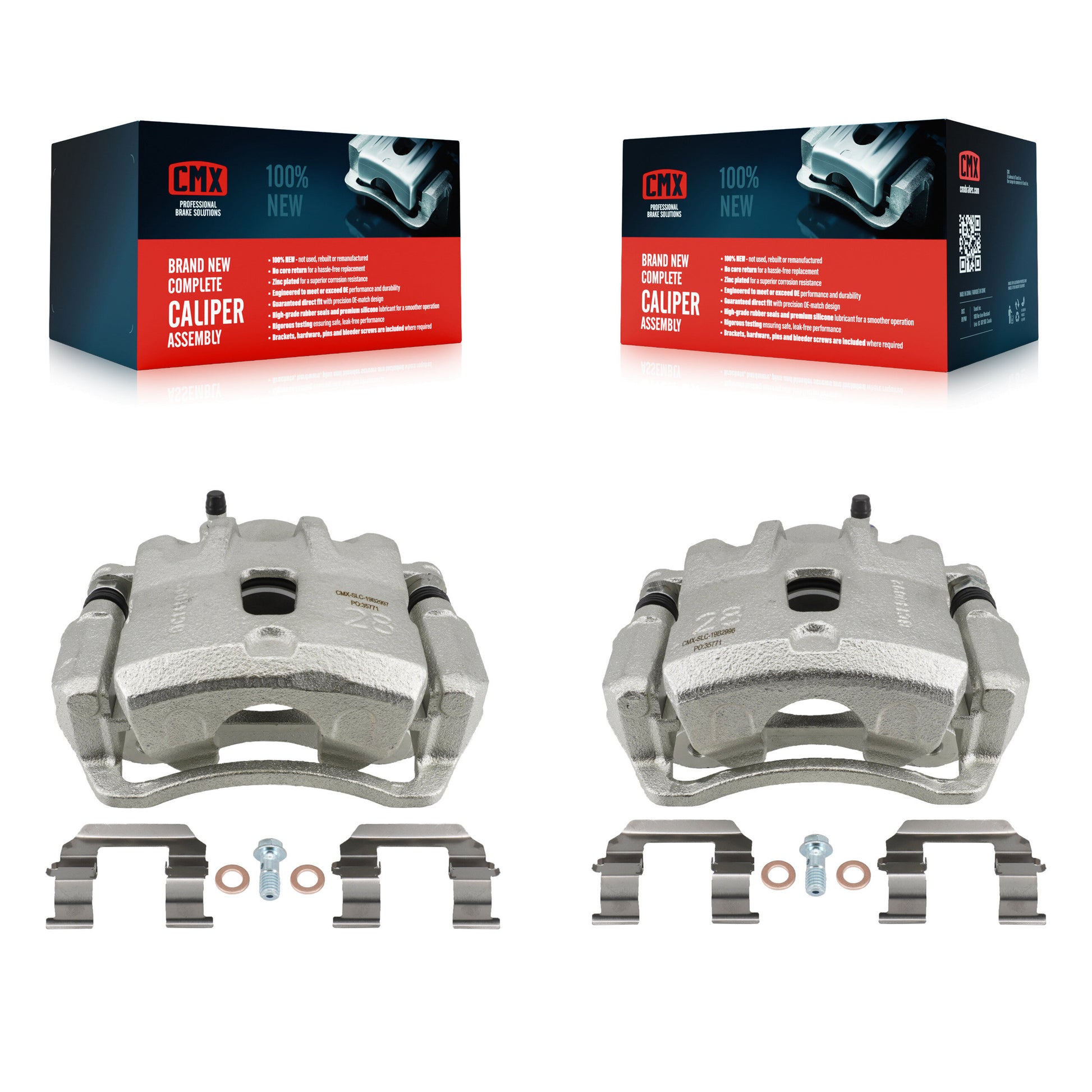 CMX KBC-100670 Disc Brake Caliper for 2005-2010 Hyundai Tucson, Kia Sportage - Front product image