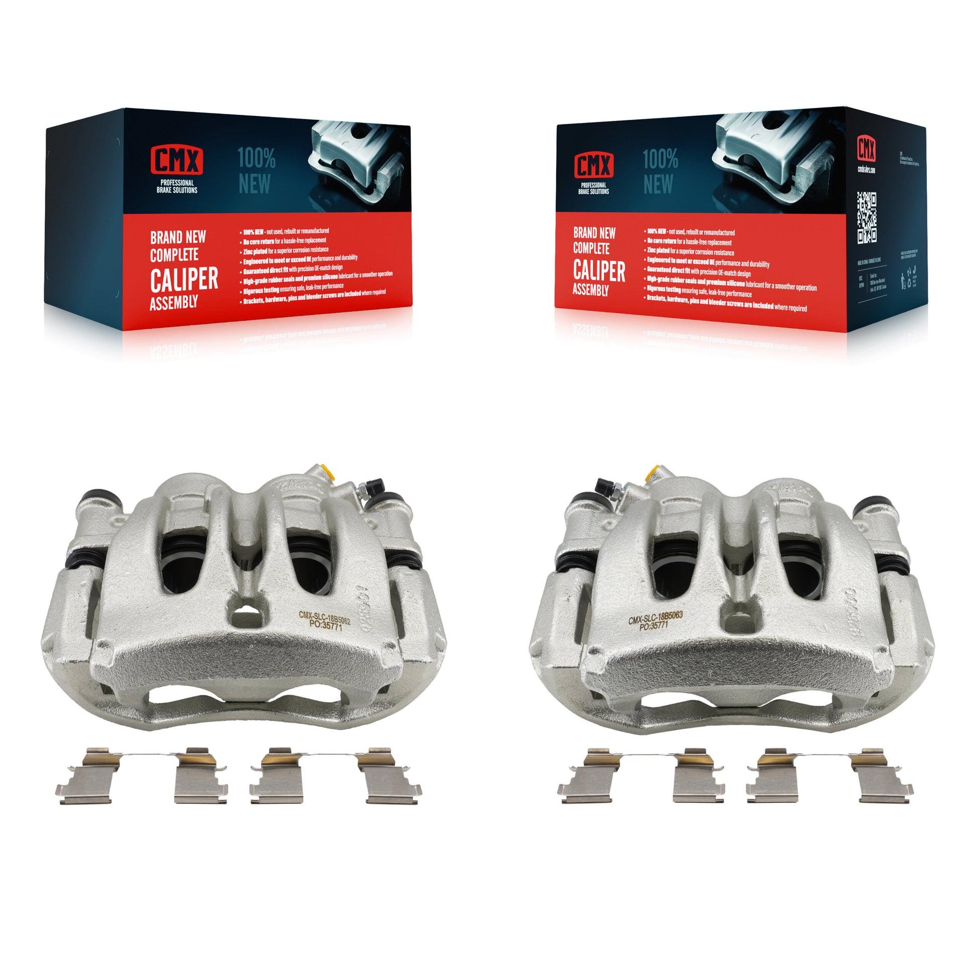 CMX KBC-100672 Disc Brake Caliper for 2007-2023 Mercedes-Benz Metris, Mercedes-Benz Sprinter 2500, Dodge Sprinter 2500 & more - Front product image