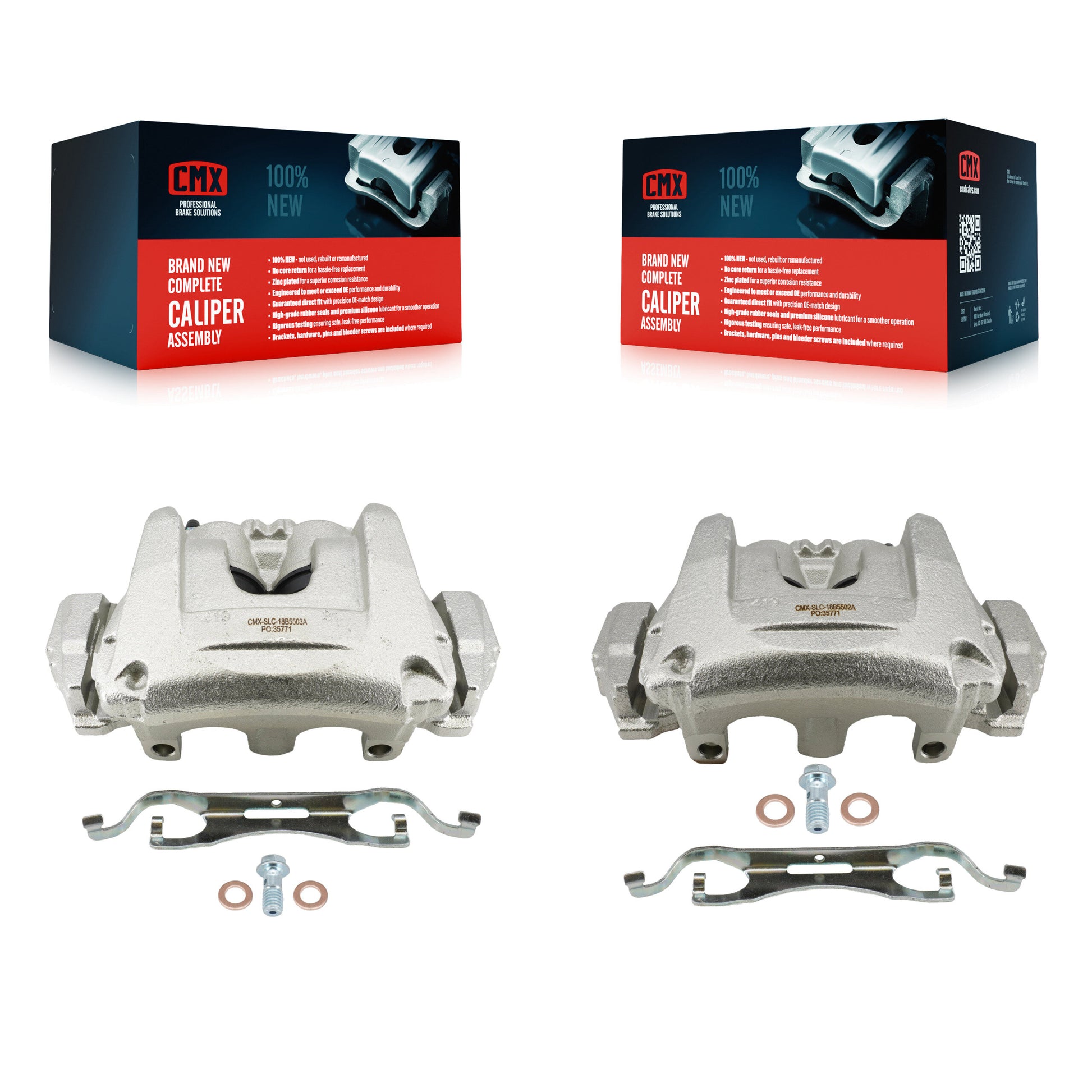 CMX KBC-100673 Disc Brake Caliper for 2015-2024 Ford Edge, Lincoln Continental, Lincoln MKX - Front product image