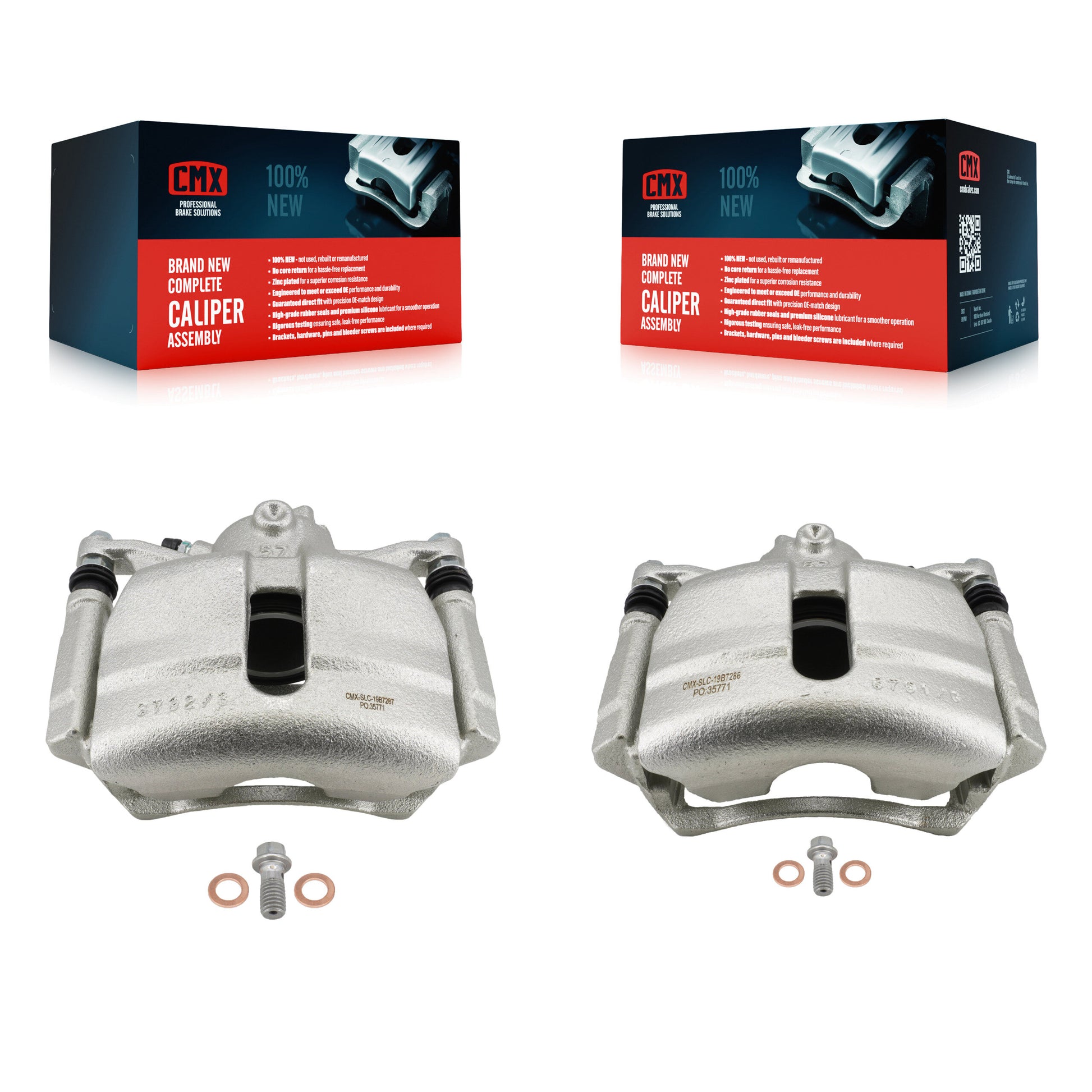 CMX KBC-100688 Disc Brake Caliper for 2015-2021 Volkswagen Jetta, Volkswagen Golf SportWagen, Volkswagen Golf - Front product image