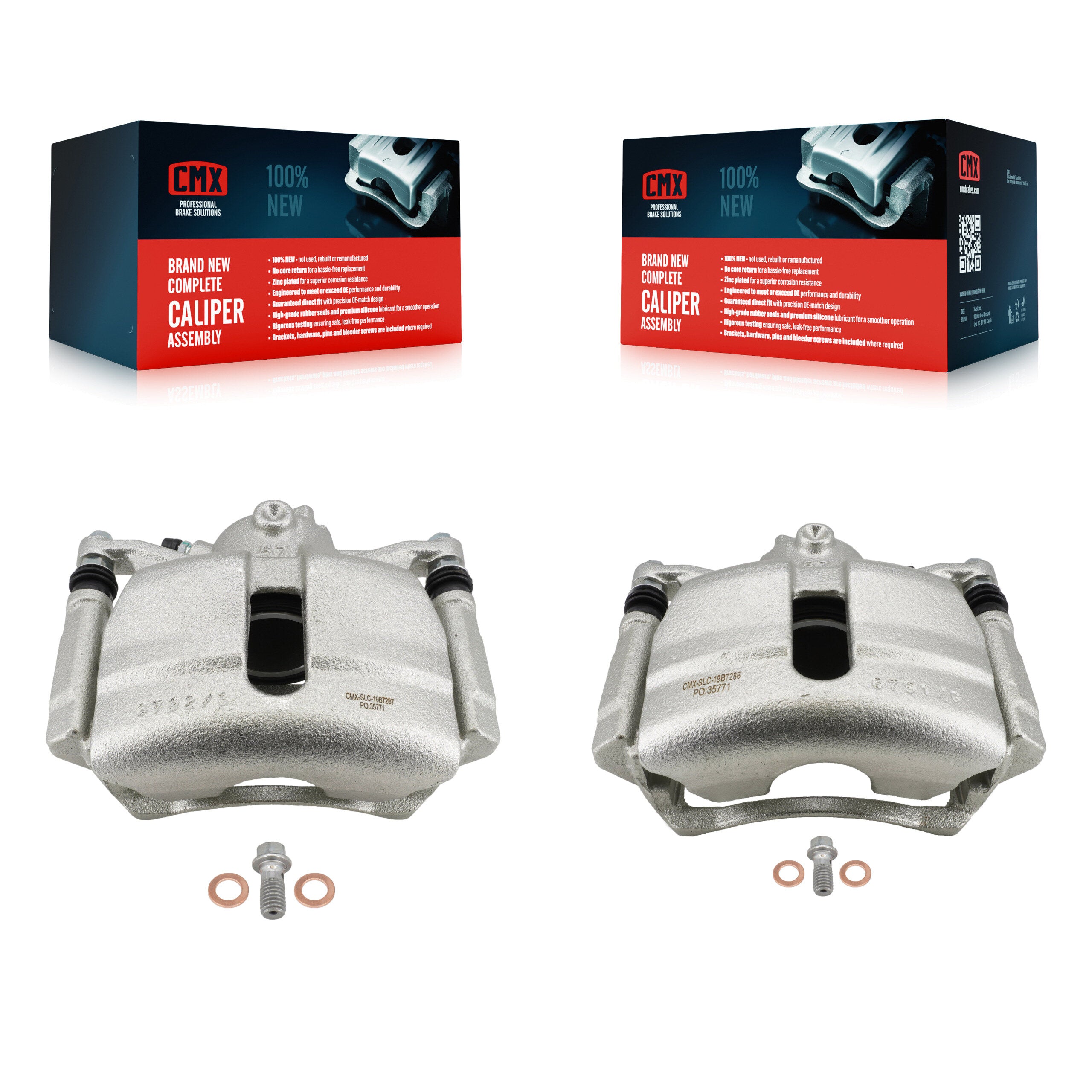 CMX KBC-100688 Disc Brake Caliper for 2015-2021 Volkswagen Jetta, Volkswagen Golf SportWagen, Volkswagen Golf - Front product image