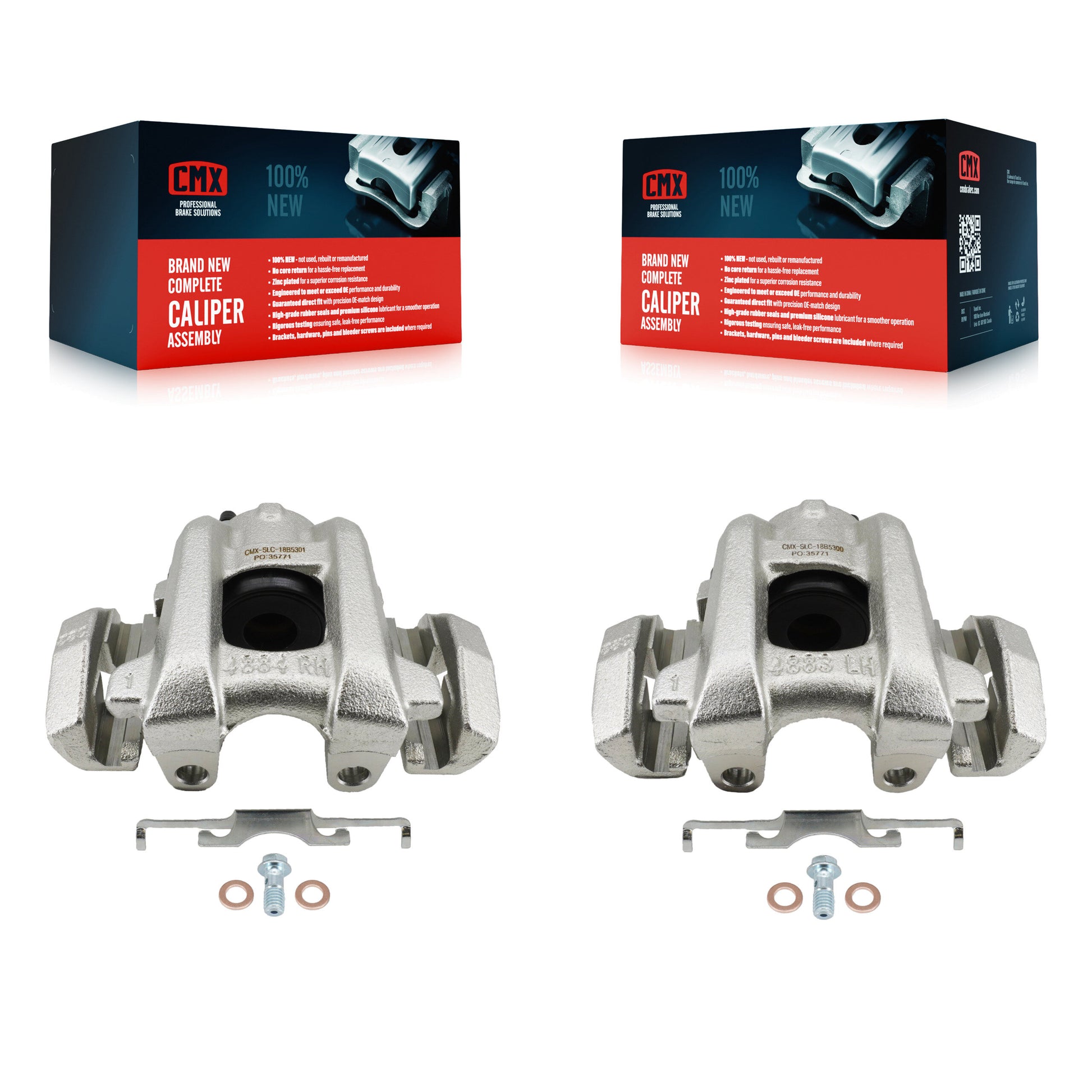 CMX KBC-100691 Disc Brake Caliper for 2011-2024 Dodge Durango, Jeep Grand Cherokee - Rear product image
