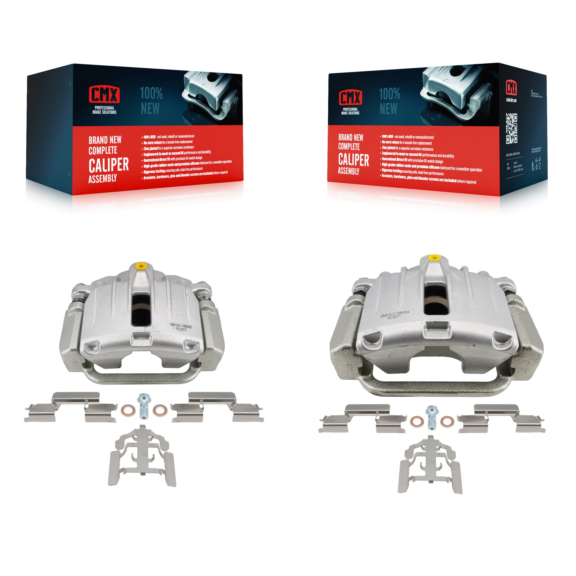 CMX KBC-100692 Disc Brake Caliper for 2003-2011 Chevrolet Silverado 1500 Classic, Chevrolet Silverado 1500 HD Classic, GMC Sierra 1500 Classic & more - Rear product image