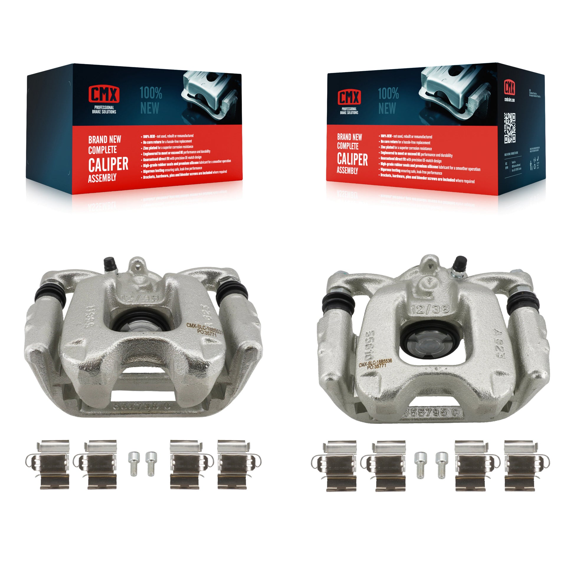 CMX KBC-100693 Disc Brake Caliper for 2015-2025 Alfa Romeo Tonale, Dodge Hornet, Jeep Compass & more - Rear product image