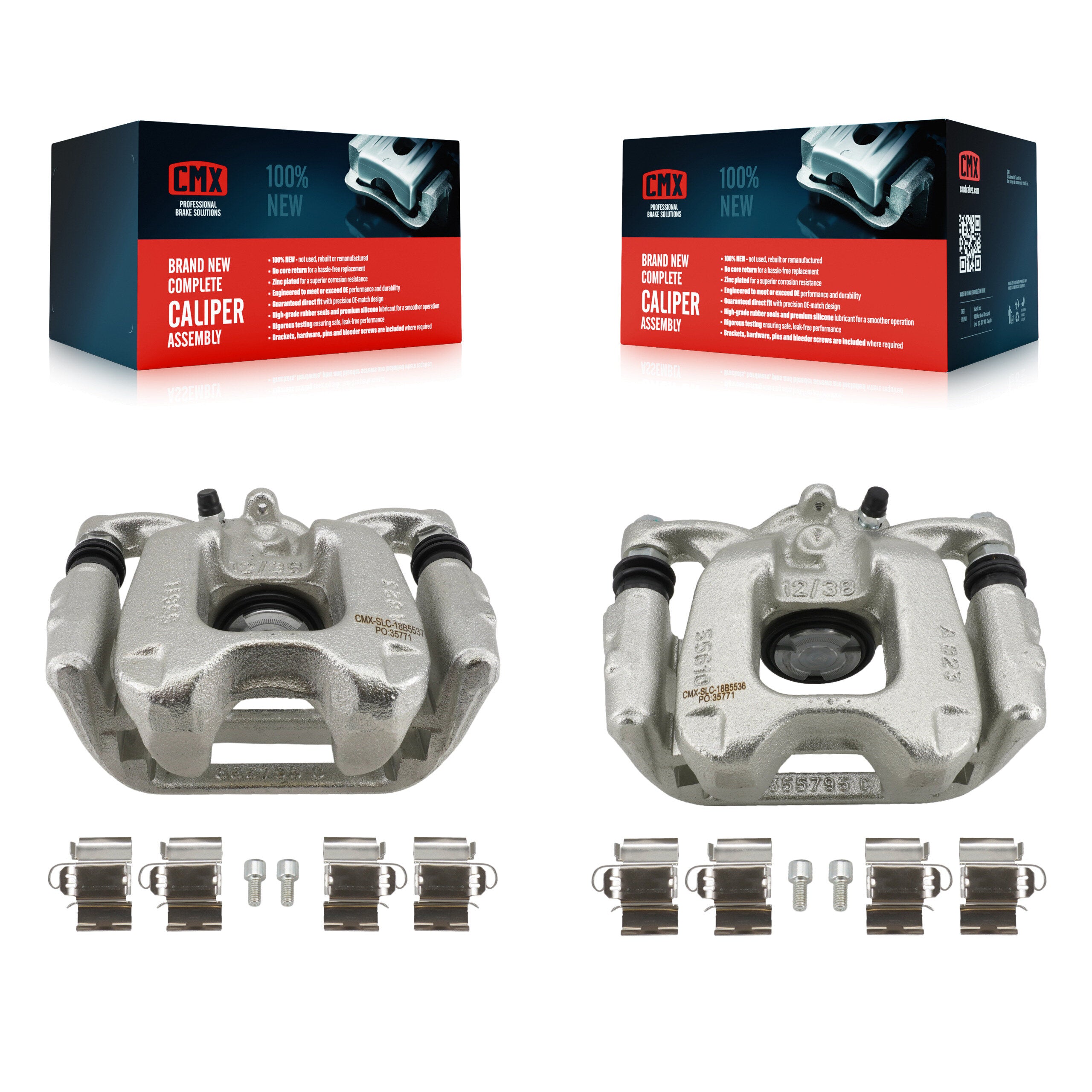 CMX KBC-100693 Disc Brake Caliper for 2015-2025 Alfa Romeo Tonale, Dodge Hornet, Jeep Compass & more - Rear product image