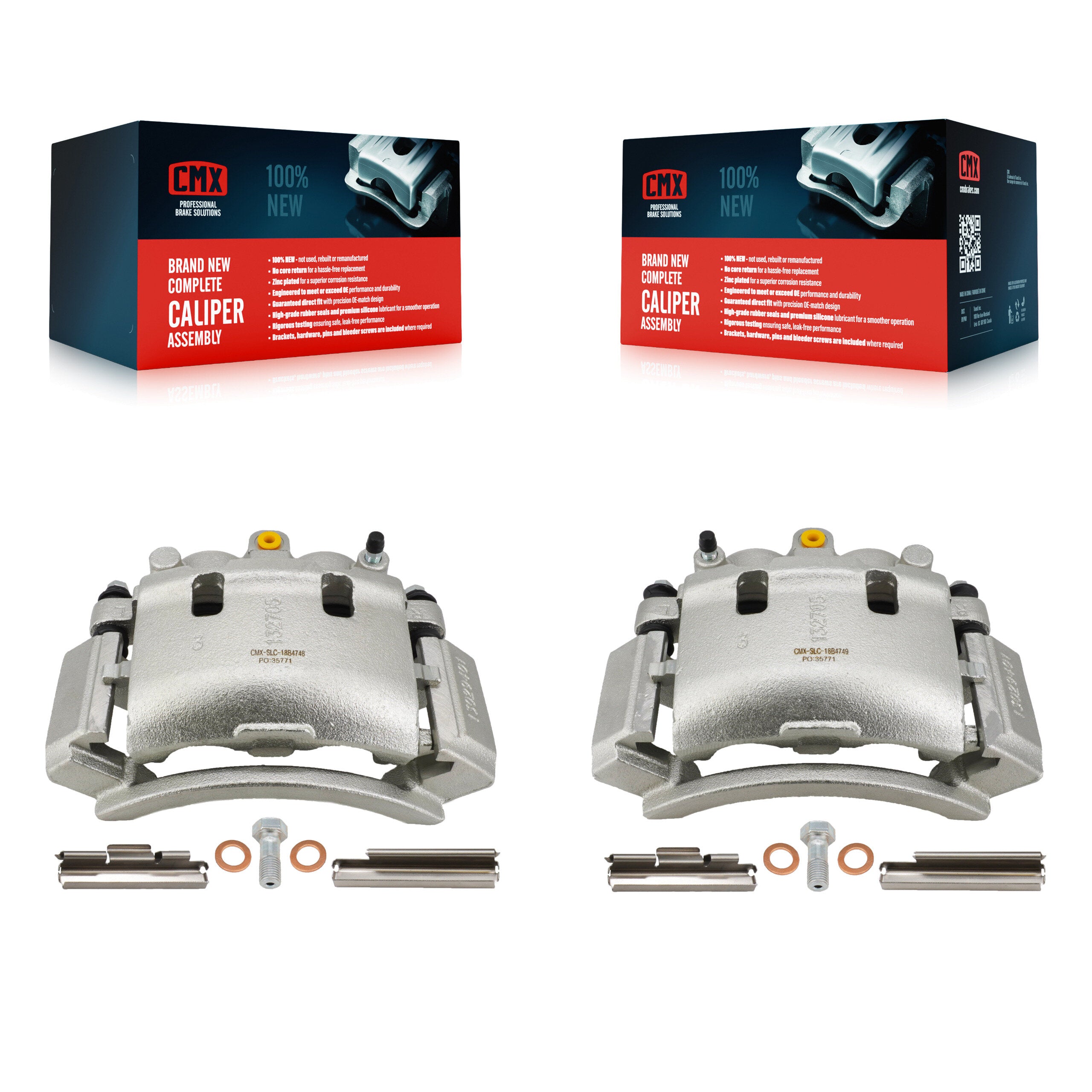 CMX KBC-100707 Disc Brake Caliper for 1999-2007 Ford E-150, Ford E-250, Ford E-350 Club Wagon & more - Rear product image