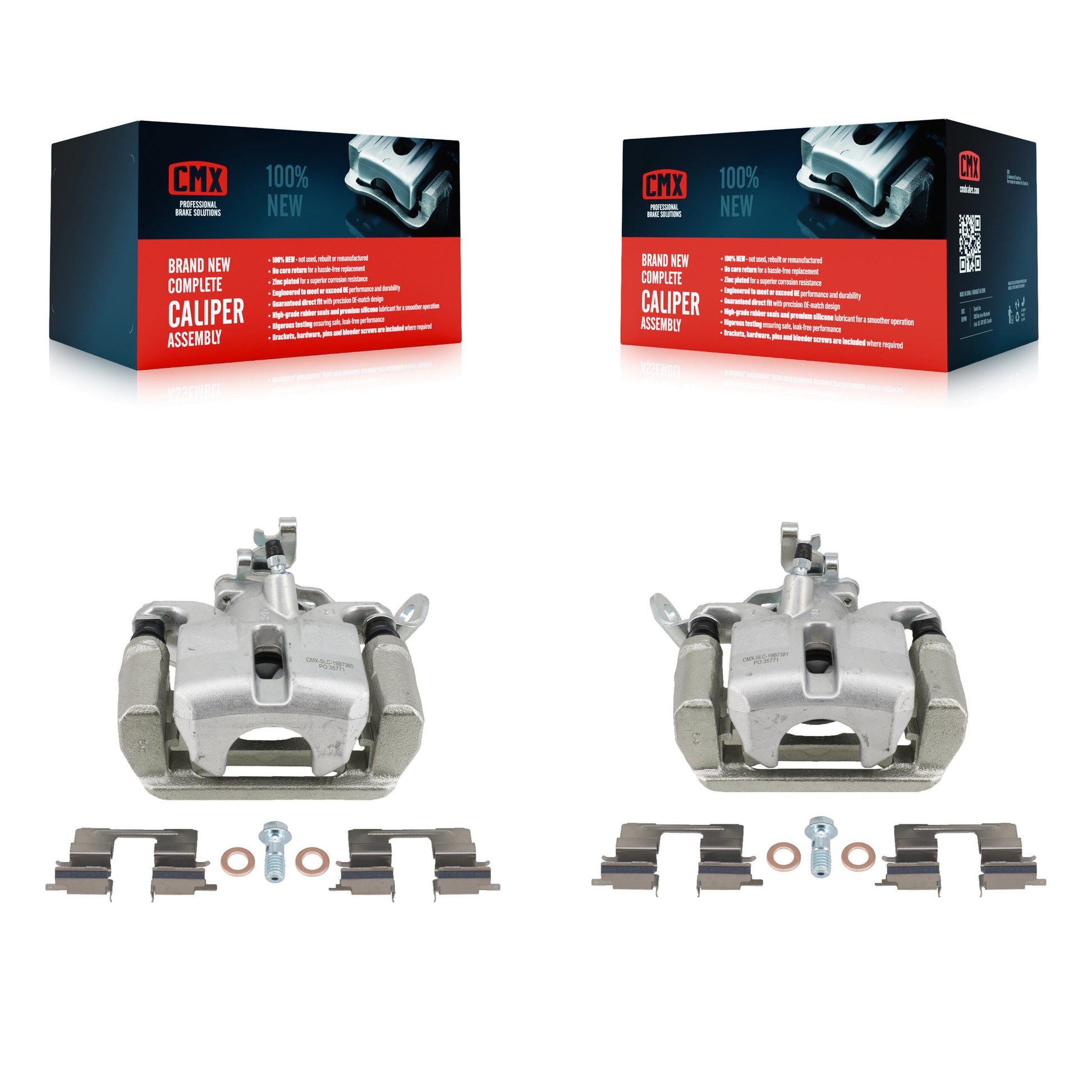 CMX KBC-100710 Disc Brake Caliper for 2014-2017 Mazda 3, Mazda 3 Sport - Rear product image