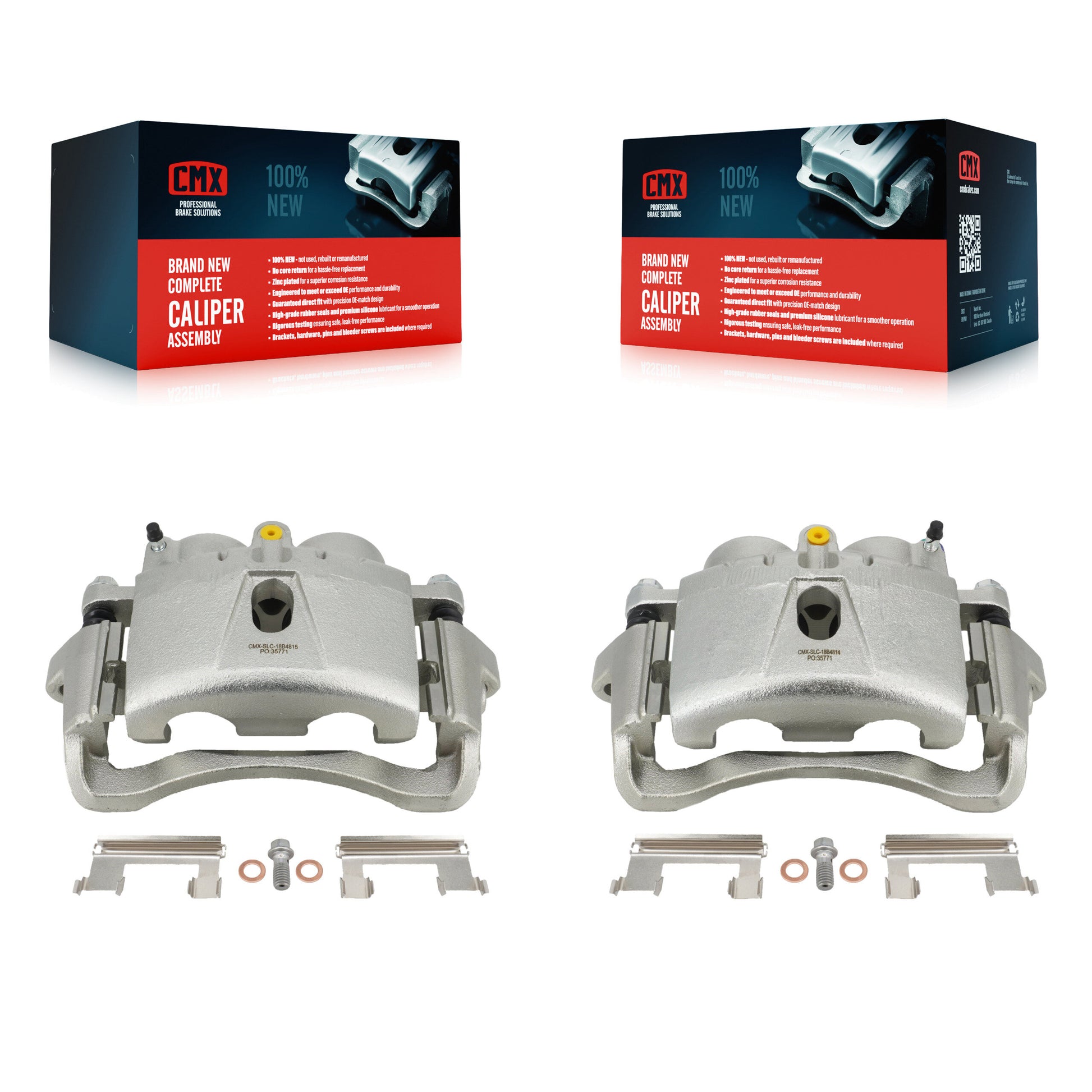 CMX KBC-100715 Disc Brake Caliper for 2001-2010 Chevrolet Silverado 3500 Classic, Chevrolet Silverado 3500 HD, GMC Sierra 3500 Classic & more - Rear product image