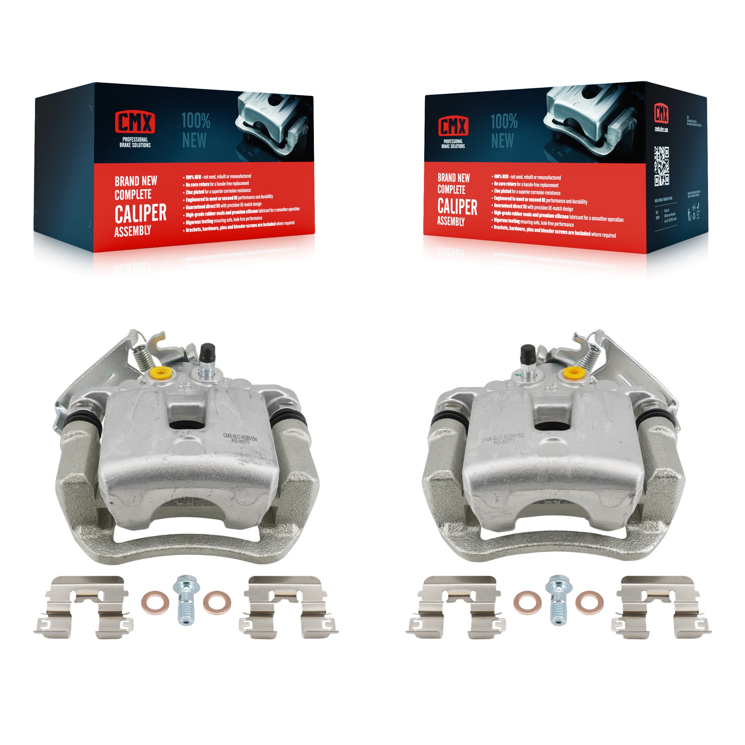 CMX KBC-100760 Disc Brake Caliper for 2018-2023 Kia Forte5, Kia Forte, Hyundai Elantra GT - Rear product image