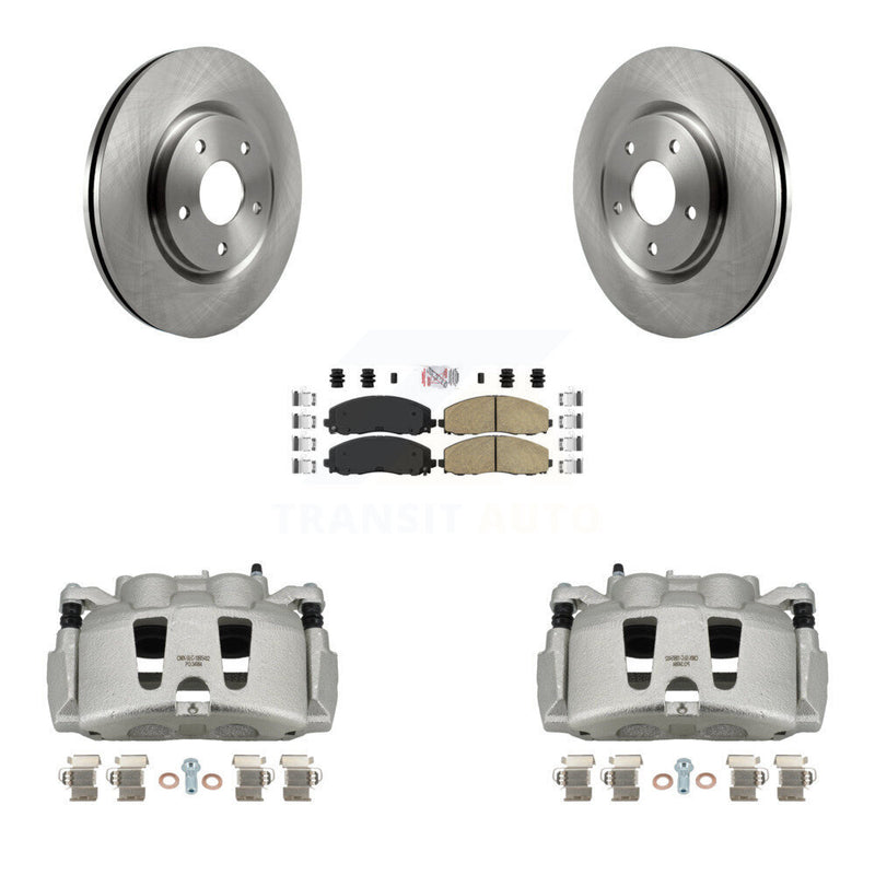 Transit Auto KC8-100017N Disc Brake Kit for 2017-2024 Chrysler Grand Caravan, Chrysler Pacifica, Chrysler Voyager & more - Front product image