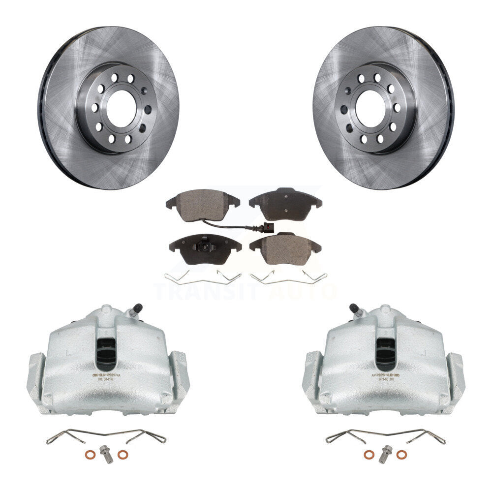 Transit Auto KC8-100042P Disc Brake Kit for 2006-2016 Volkswagen Jetta, Volkswagen Beetle, Volkswagen Golf & more - Front product image