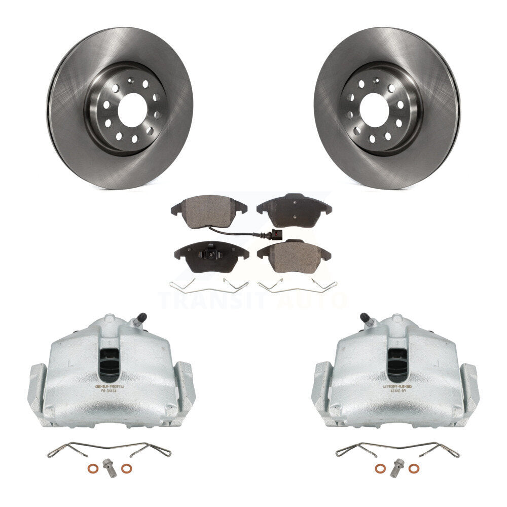 Transit Auto KC8-100043P Disc Brake Kit for 2006-2018 Volkswagen Beetle, Volkswagen Jetta, Volkswagen GTI & more - Front product image