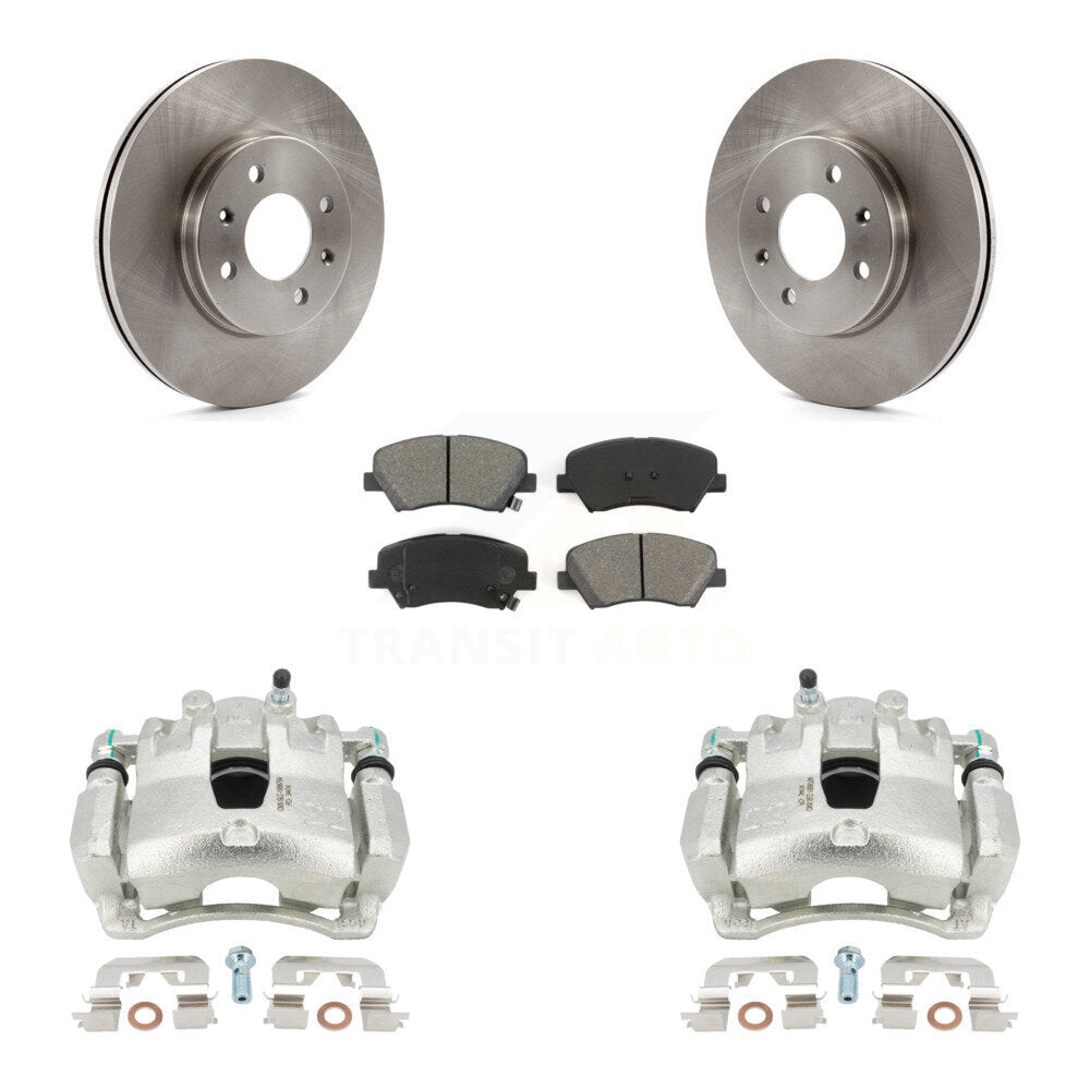 Transit Auto KC8-100051S Disc Brake Kit for 2012-2017 Kia Rio, Hyundai Accent - Front product image
