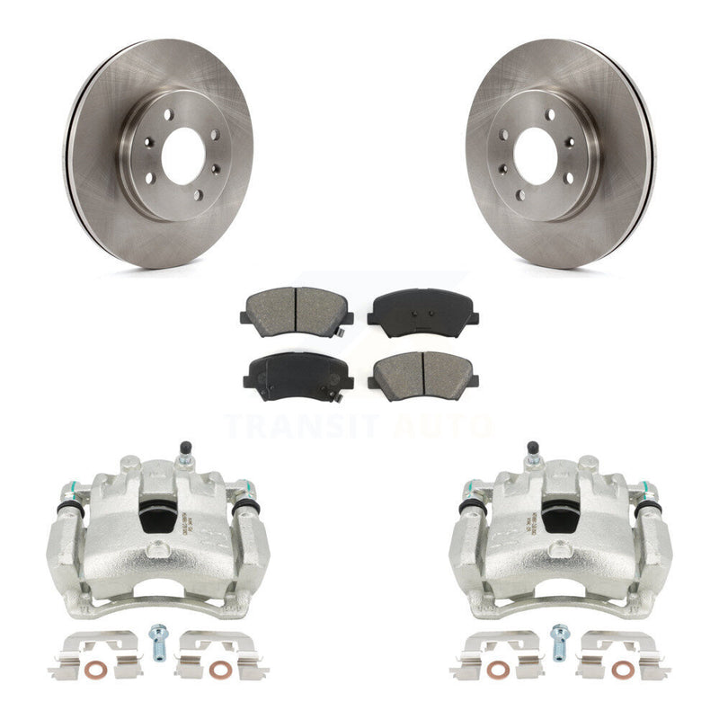 Transit Auto KC8-100051S Disc Brake Kit for 2012-2017 Kia Rio, Hyundai Accent - Front product image