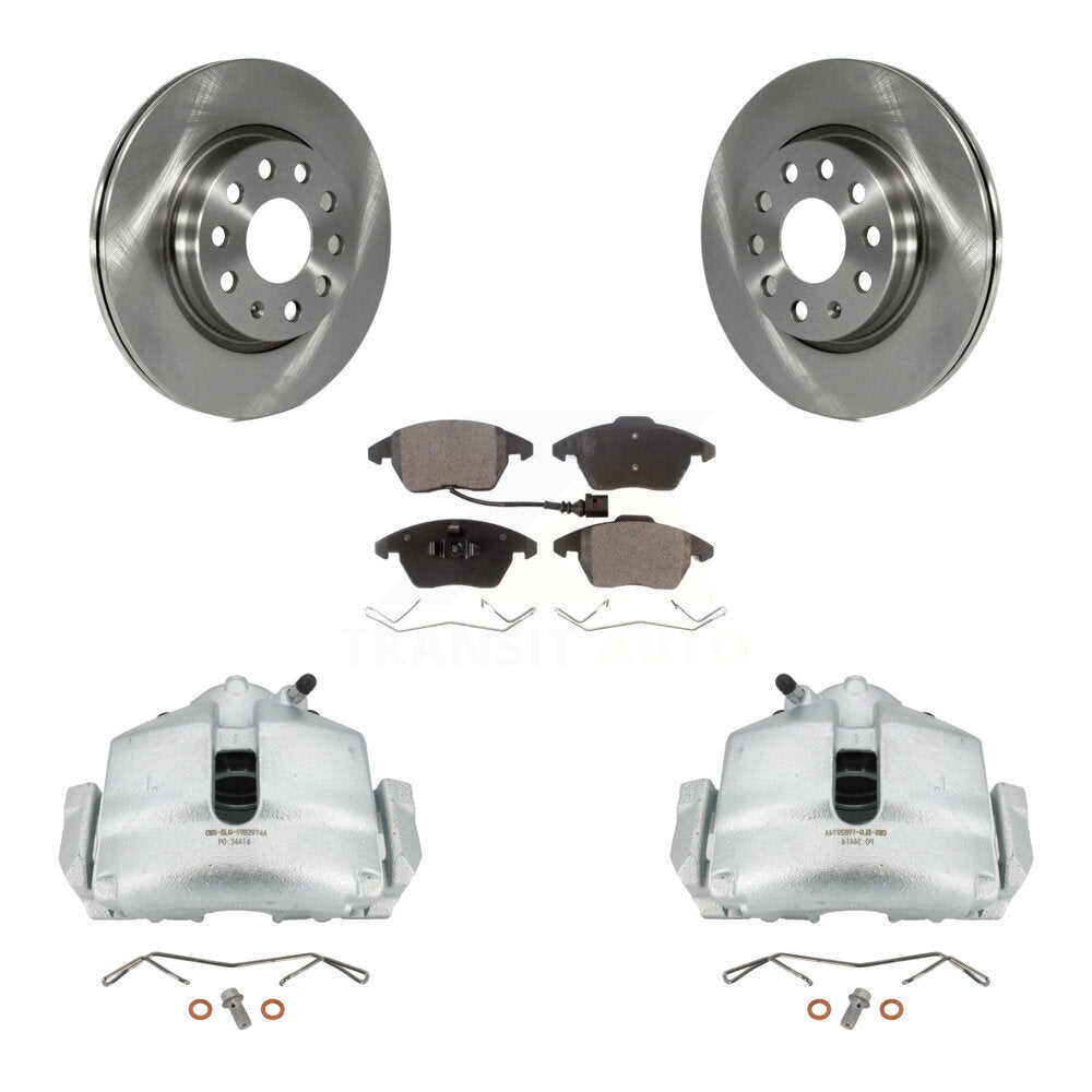 Transit Auto KC8-100055P Disc Brake Kit for 2011-2013 Volkswagen GTI, Audi A3 Quattro - Front product image