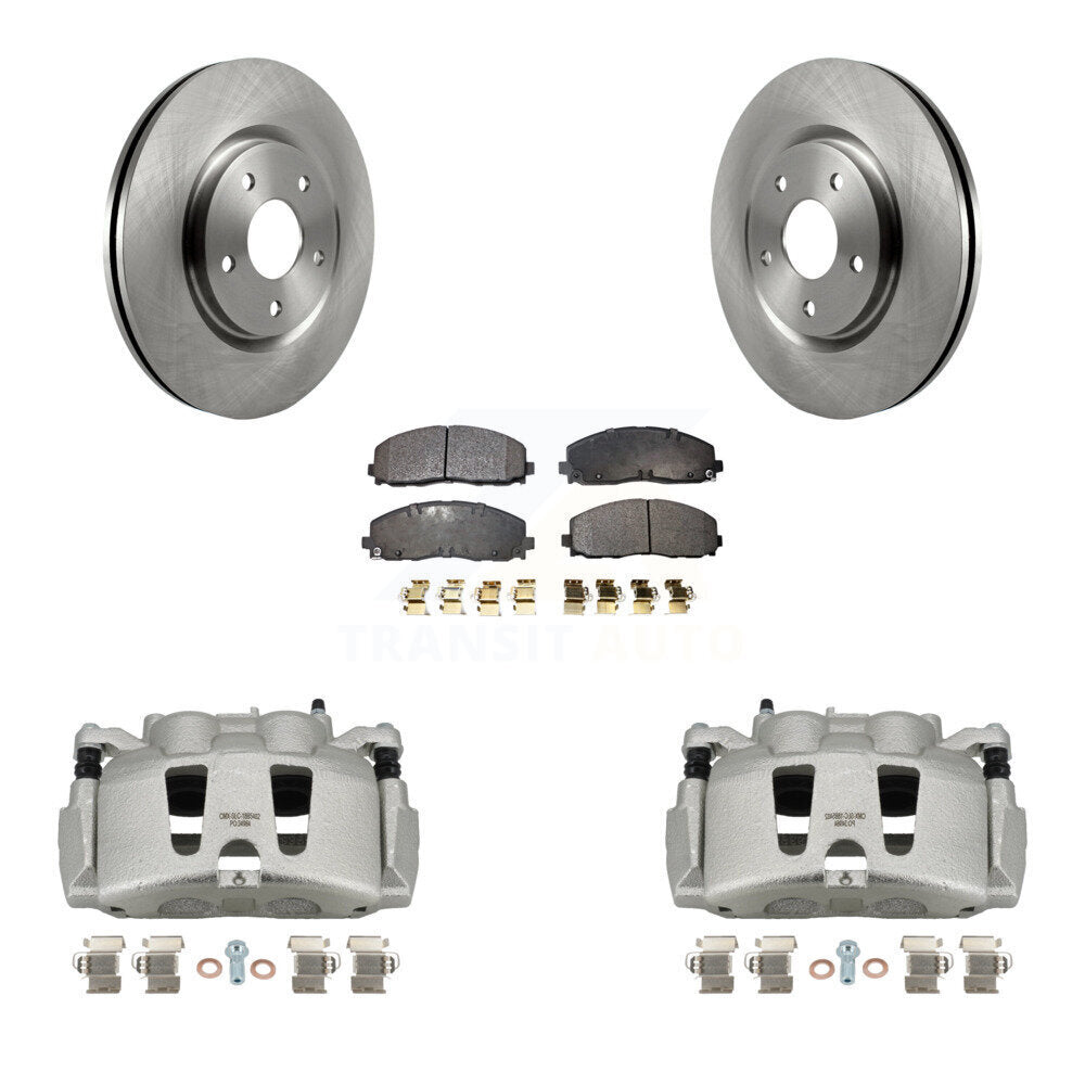 Transit Auto KC8-100071P Disc Brake Kit for 2017-2024 Chrysler Grand Caravan, Chrysler Pacifica, Chrysler Voyager & more - Front product image