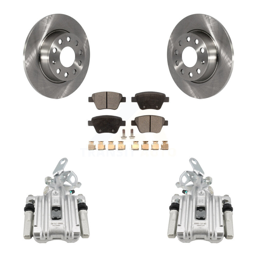 Transit Auto KC8-100087T Disc Brake Kit for 2011-2019 Volkswagen Beetle, Volkswagen Jetta, Volkswagen Golf - Rear product image