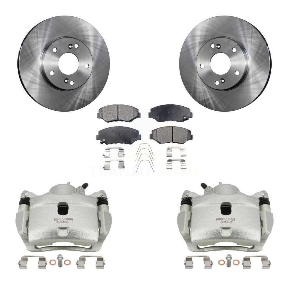 Transit Auto KC8-100090P Disc Brake Kit for 2005-2017 Honda CR-Z, Honda Civic, Acura ILX & more - Front product image