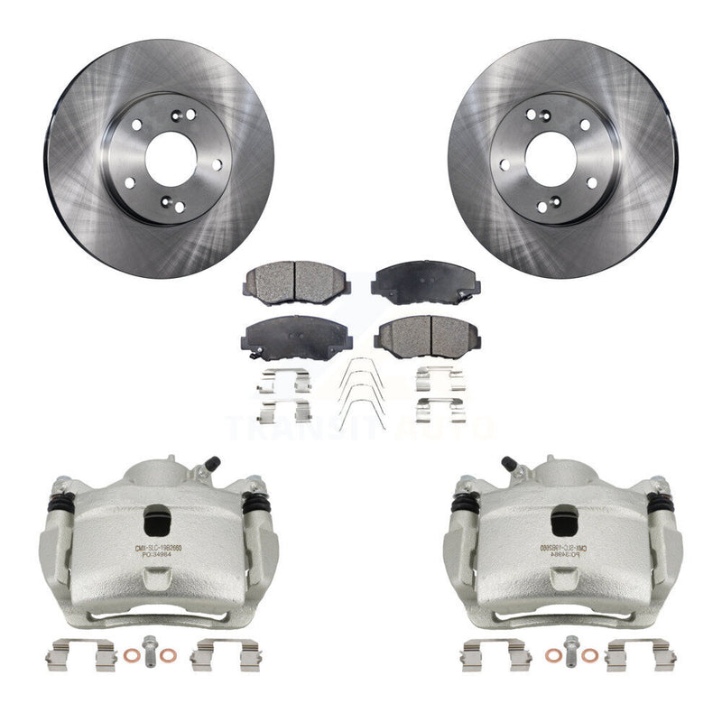 Transit Auto KC8-100090P Disc Brake Kit for 2005-2017 Honda CR-Z, Honda Civic, Acura ILX & more - Front product image