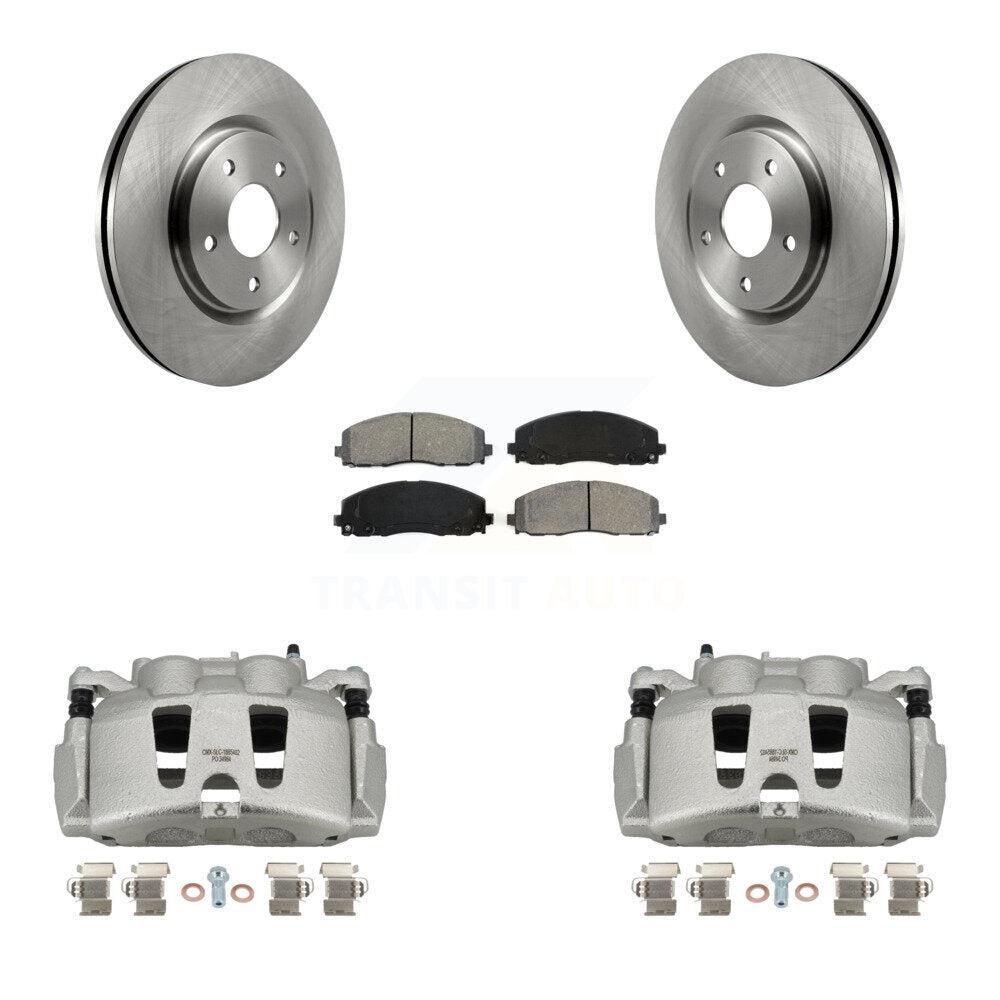 Transit Auto KC8-100131S Disc Brake Kit for 2017-2024 Chrysler Grand Caravan, Chrysler Pacifica, Chrysler Voyager & more - Front product image