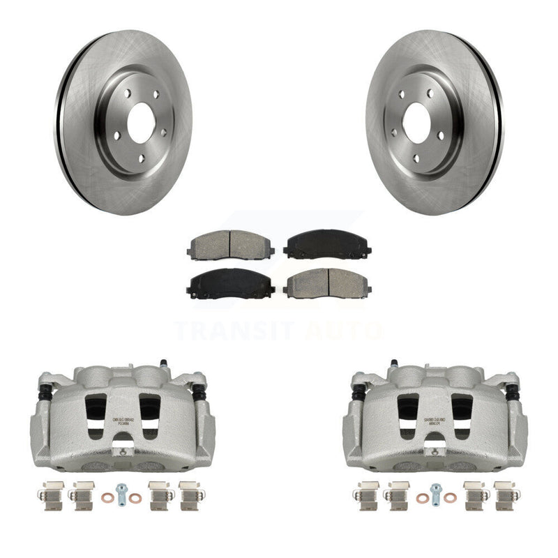 Transit Auto KC8-100131S Disc Brake Kit for 2017-2024 Chrysler Grand Caravan, Chrysler Pacifica, Chrysler Voyager & more - Front product image
