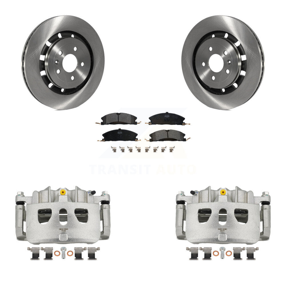 Transit Auto KC8-100144P Disc Brake Kit for 2013-2019 Ford Taurus, Ford Explorer, Ford Special Service Police Sedan & more - Front product image