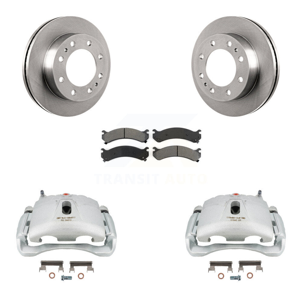 Transit Auto KC8-100247S Disc Brake Kit for 2001-2020 Chevrolet Express 4500, GMC Savana 4500, GMC Sierra 3500 Classic & more - Front product image