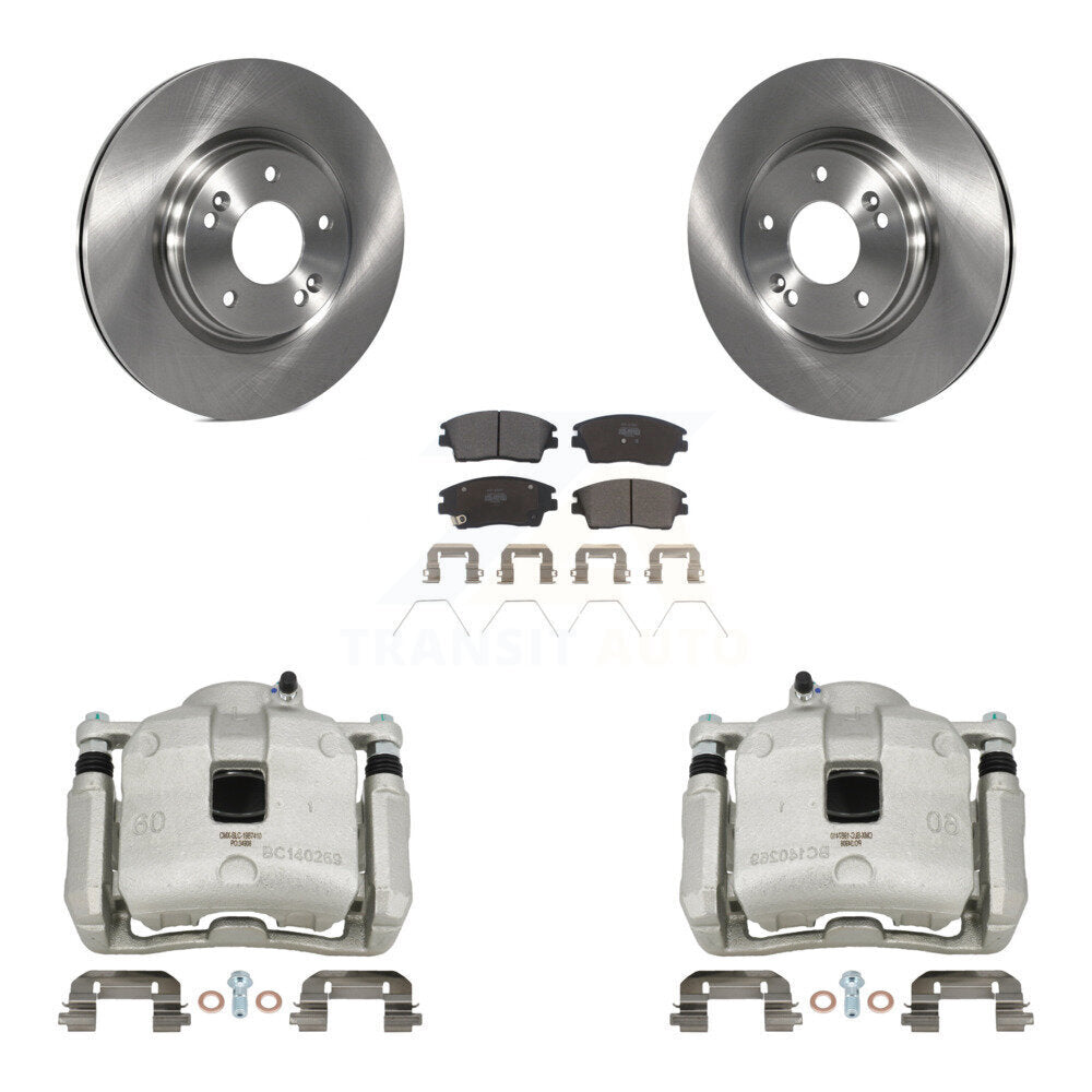 Transit Auto KC8-100250P Disc Brake Kit for 2016-2021 Hyundai Tucson, Kia Sportage - Front product image