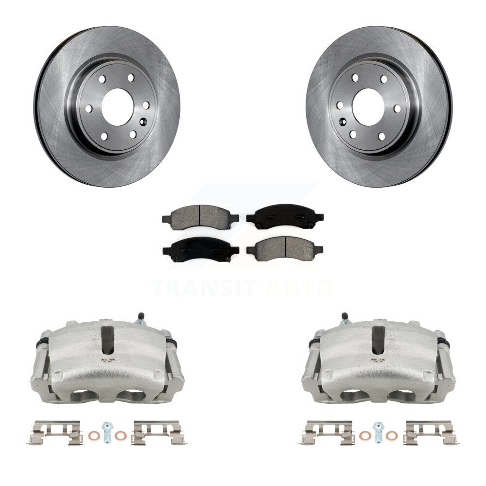 Transit Auto KC8-100271S Disc Brake Kit for 2007-2017 GMC Acadia Limited, Chevrolet Traverse, Buick Enclave & more - Front product image