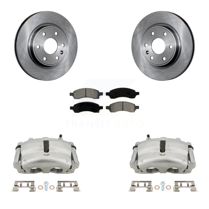 Transit Auto KC8-100271S Disc Brake Kit for 2007-2017 GMC Acadia Limited, Chevrolet Traverse, Buick Enclave & more - Front product image