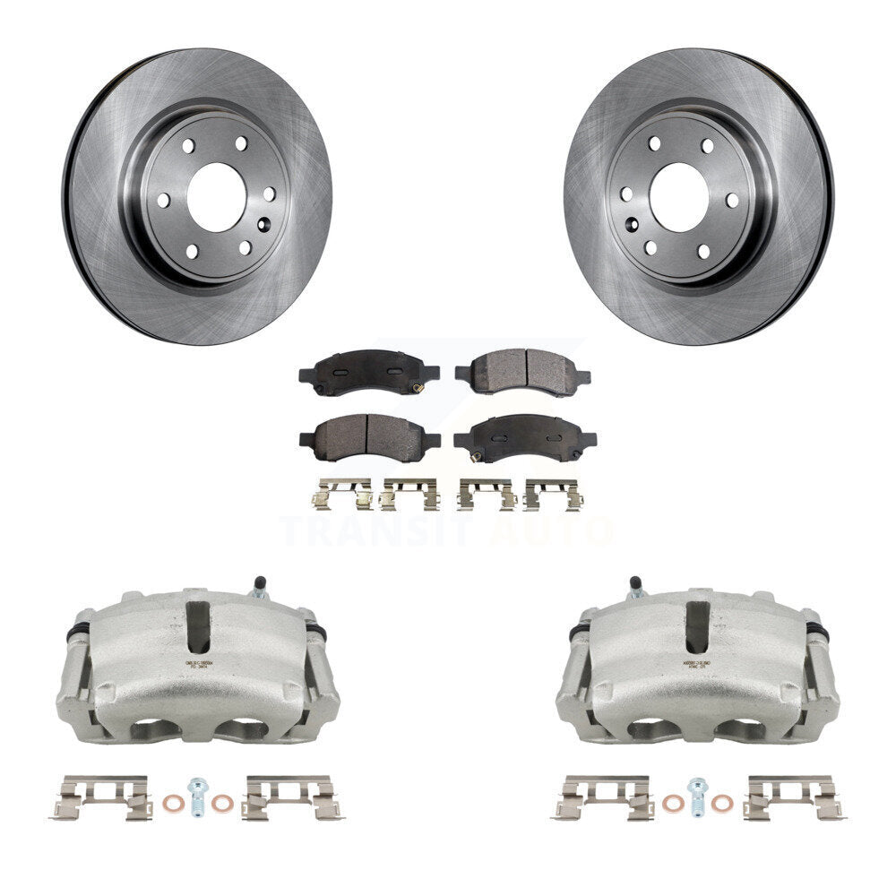 Transit Auto KC8-100312P Disc Brake Kit for 2007-2017 GMC Acadia Limited, Chevrolet Traverse, Buick Enclave & more - Front product image