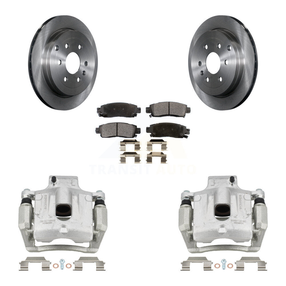 Transit Auto KC8-100323T Disc Brake Kit for 2007-2017 GMC Acadia Limited, Chevrolet Traverse, Buick Enclave & more - Rear product image