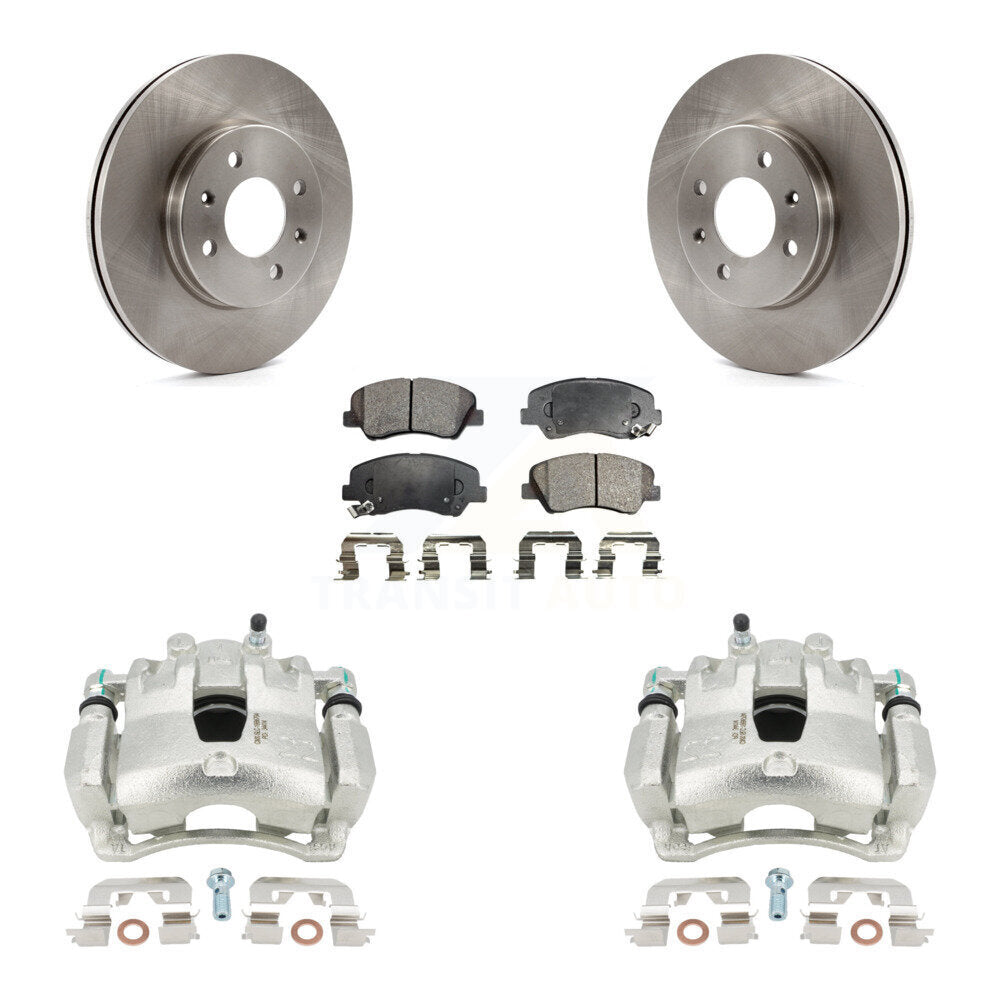 Transit Auto KC8-100339P Disc Brake Kit for 2012-2017 Kia Rio, Hyundai Accent - Front product image