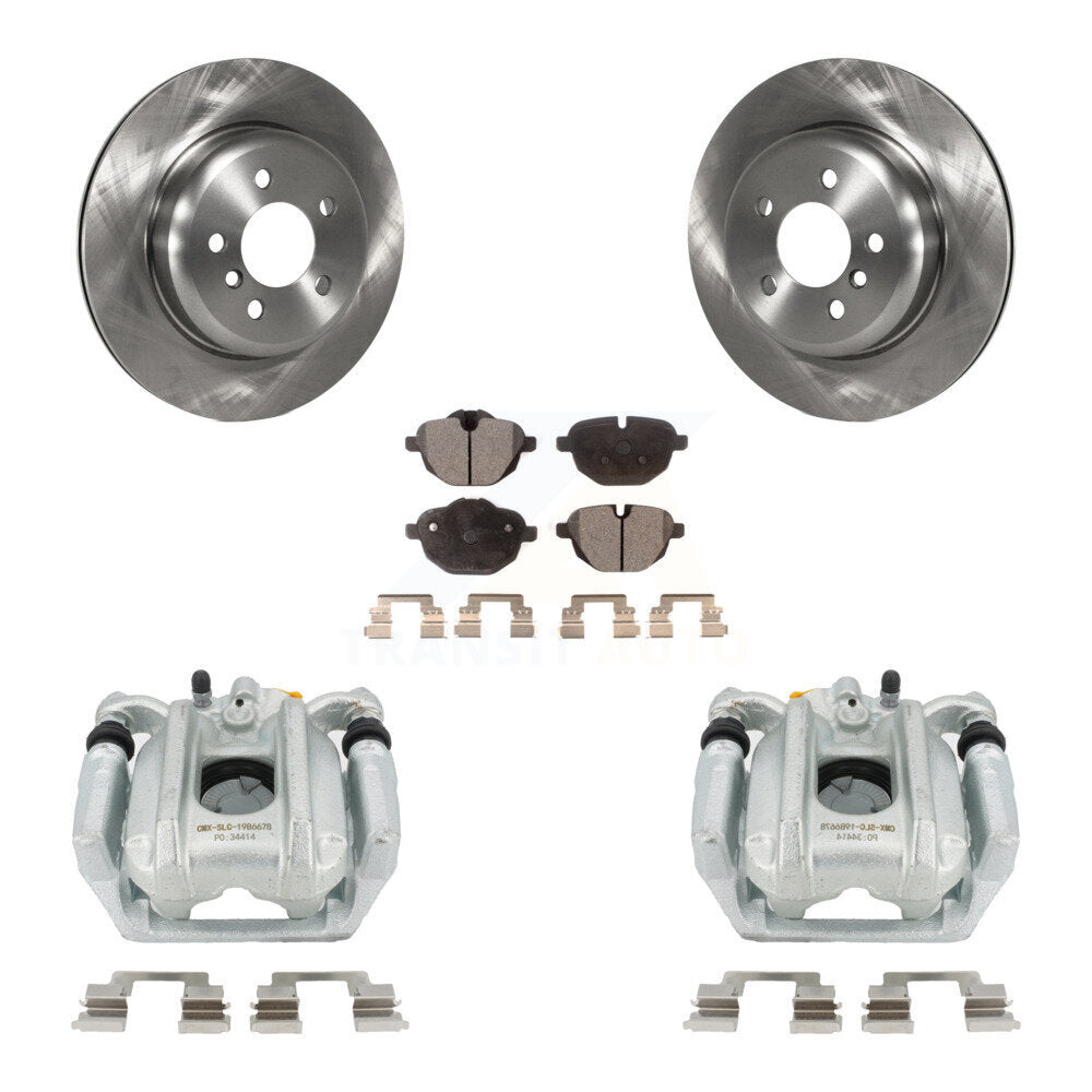 Transit Auto KC8-100389P Disc Brake Kit for 2011-2016 BMW 535d, BMW 535i, BMW 528i xDrive & more - Rear product image