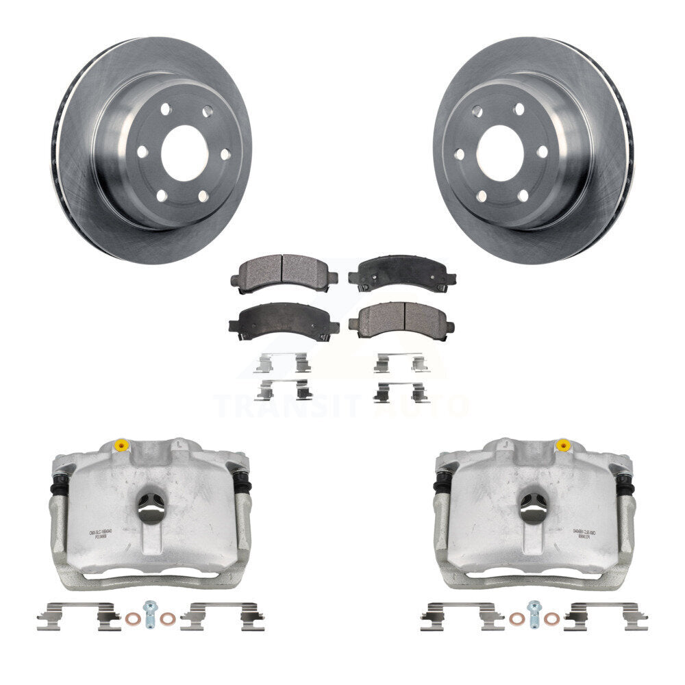 Transit Auto KC8-100423P Disc Brake Kit for 2002-2014 Cadillac Escalade, Chevrolet Avalanche 1500, Chevrolet Express 1500 & more - Rear product image