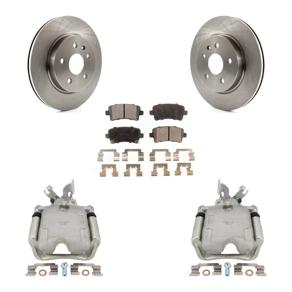 Transit Auto KC8-100433P Disc Brake Kit for 2011-2020 Cadillac XTS, Chevrolet Impala, Chevrolet Malibu & more - Rear product image