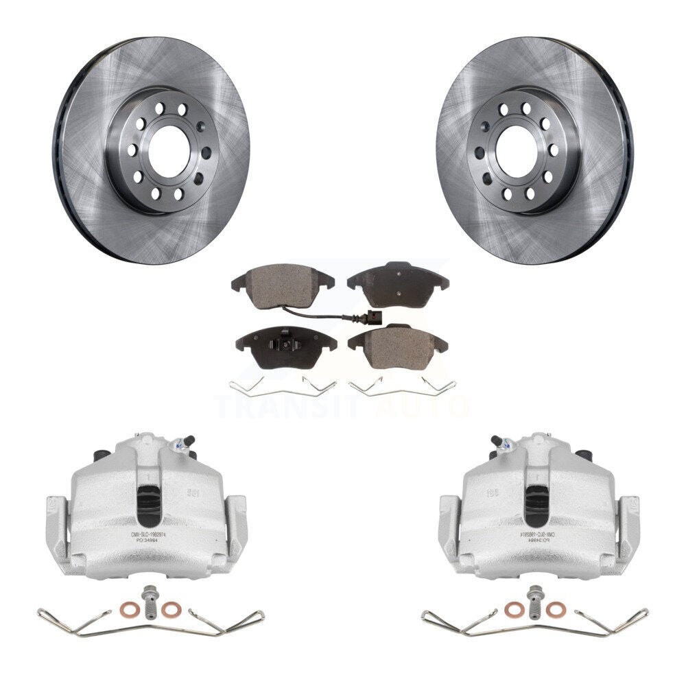 Transit Auto KC8-100436T Disc Brake Kit for 2006-2019 Volkswagen Beetle, Volkswagen Jetta, Volkswagen Golf & more - Front product image