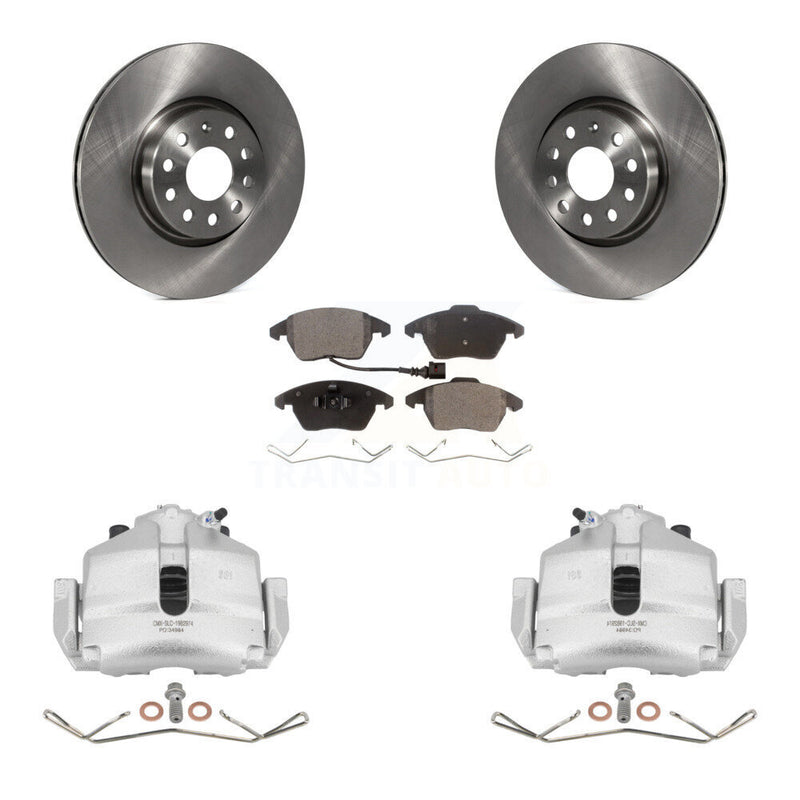 Transit Auto KC8-100437T Disc Brake Kit for 2006-2019 Volkswagen Beetle, Volkswagen Jetta, Audi A3 & more - Front product image