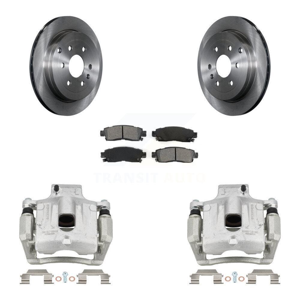 Transit Auto KC8-100442S Disc Brake Kit for 2007-2017 GMC Acadia Limited, Chevrolet Traverse, Buick Enclave & more - Rear product image