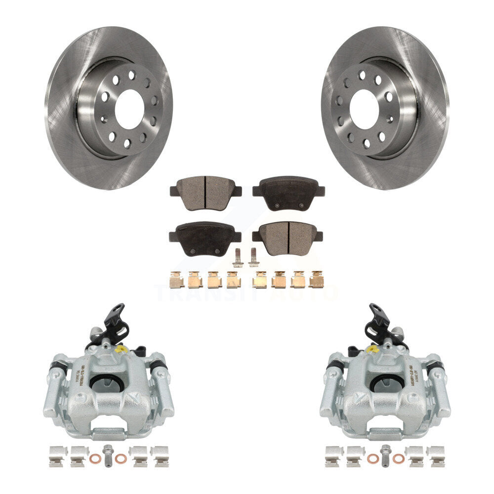 Transit Auto KC8-100446P Disc Brake Kit for 2010-2016 Volkswagen GTI, Volkswagen Beetle, Volkswagen Golf & more - Rear product image