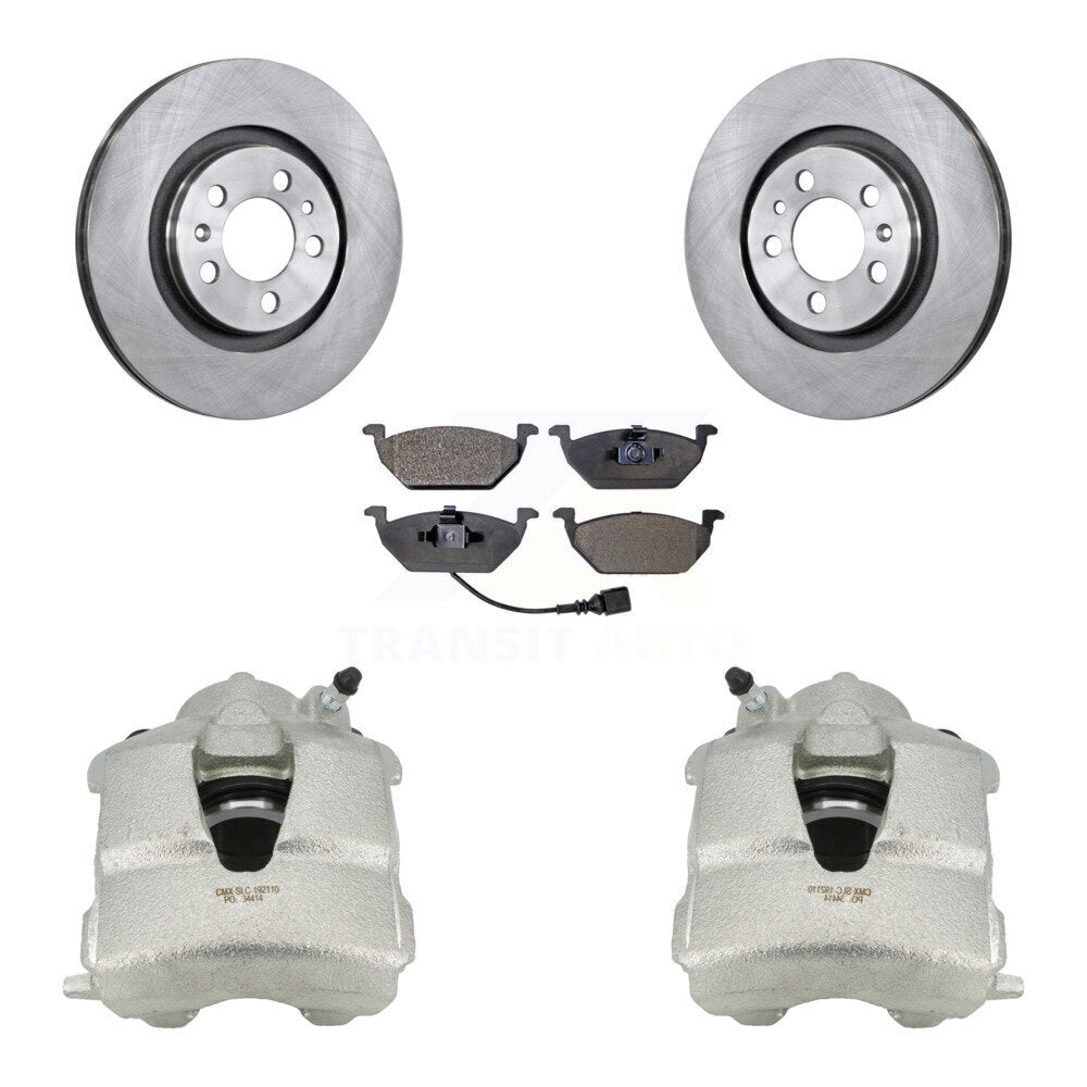 Transit Auto KC8-100449T Disc Brake Kit for 1998-2010 Volkswagen Golf City, Volkswagen Jetta City, Volkswagen Beetle & more - Front product image