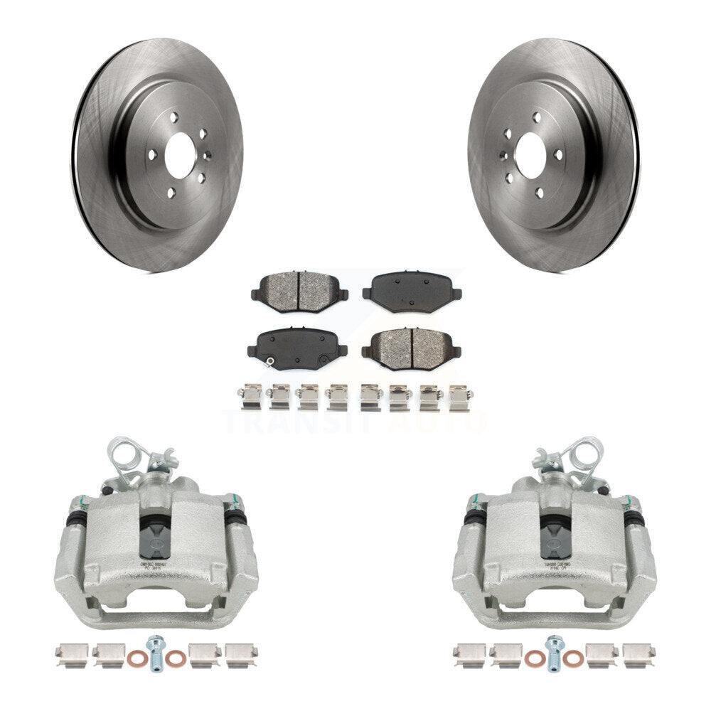 Transit Auto KC8-100451S Disc Brake Kit for 2013-2019 Ford Taurus, Ford Explorer, Ford Special Service Police Sedan & more - Rear product image