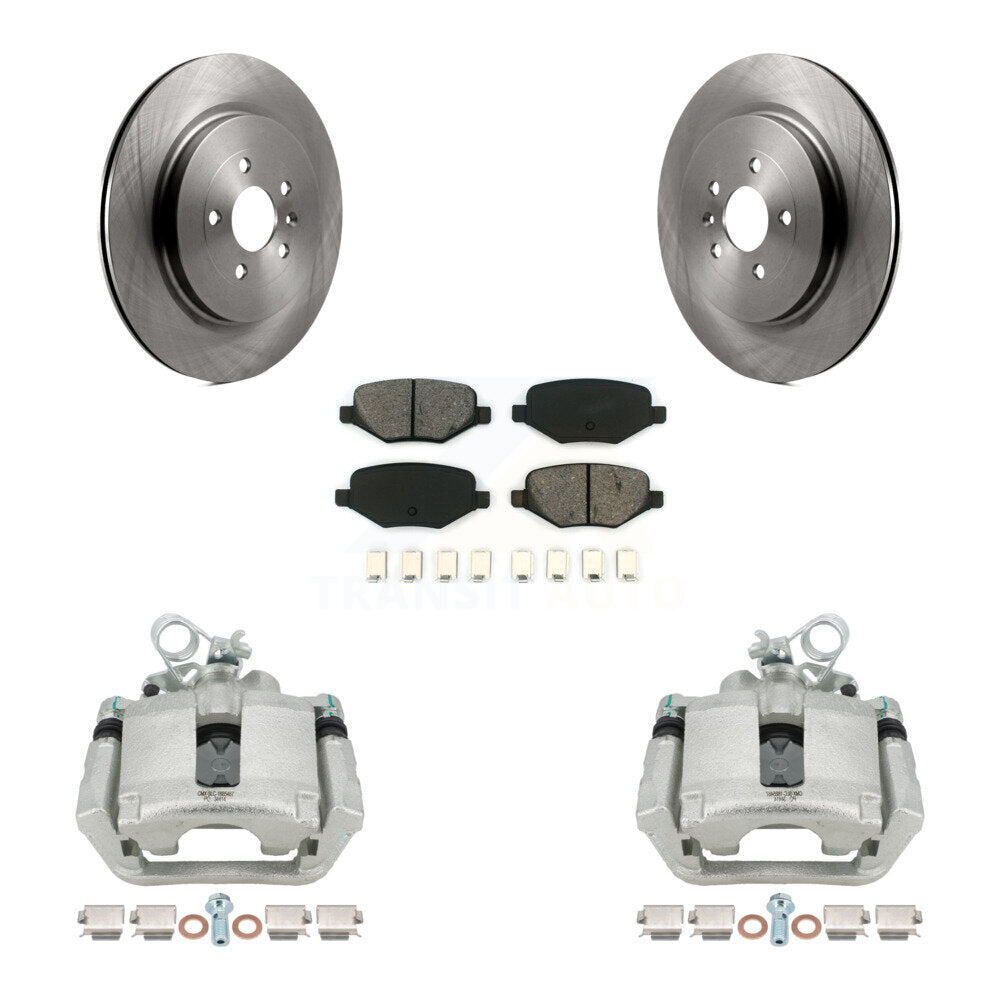Transit Auto KC8-100455S Disc Brake Kit for 2013-2019 Ford Taurus, Ford Explorer, Lincoln MKS & more - Rear product image