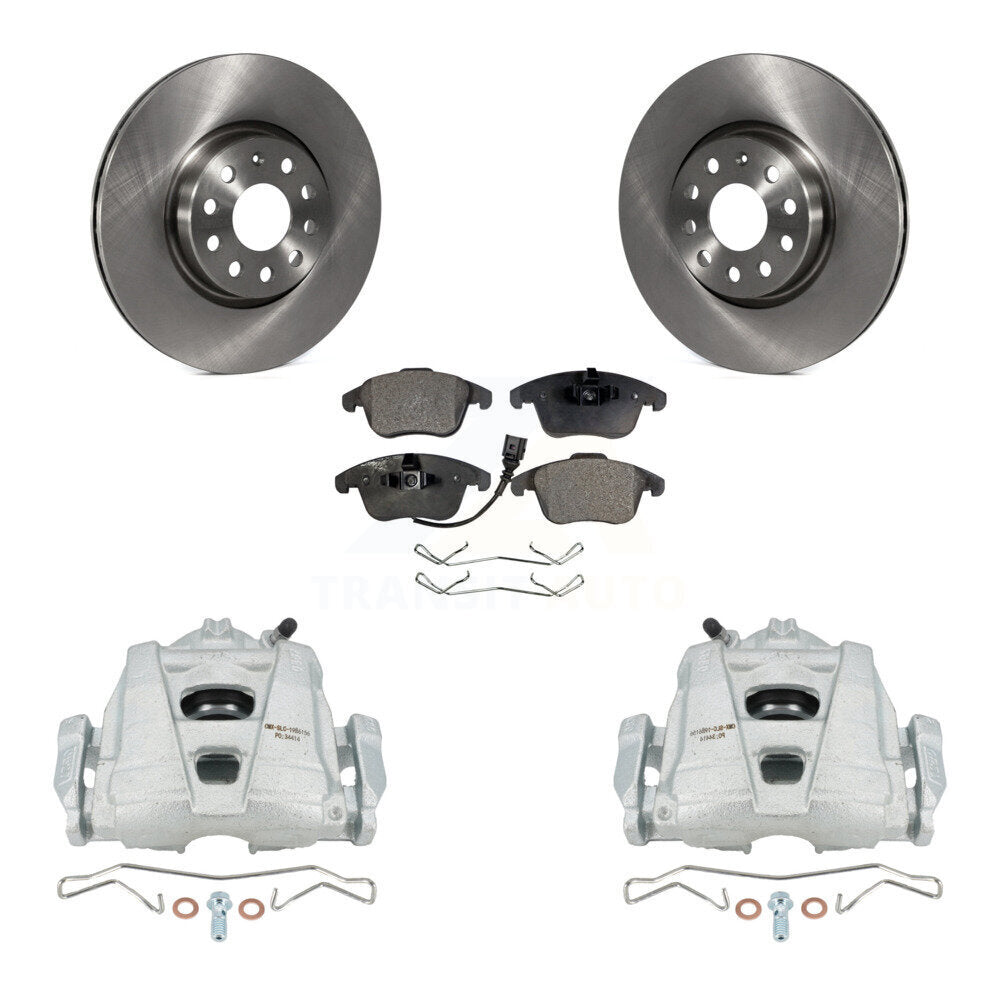 Transit Auto KC8-100528T Disc Brake Kit for 2009-2020 Volkswagen Tiguan Limited, Audi Q3, Audi Q3 Quattro & more - Front product image