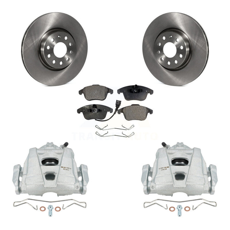 Transit Auto KC8-100528T Disc Brake Kit for 2009-2020 Volkswagen Tiguan Limited, Audi Q3, Audi Q3 Quattro & more - Front product image