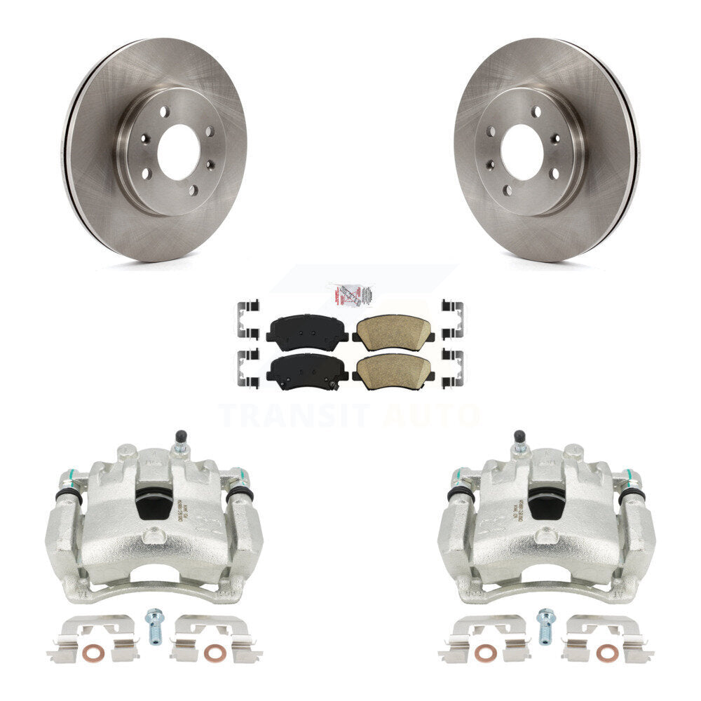 Transit Auto KC8-100533N Disc Brake Kit for 2012-2017 Kia Rio, Hyundai Accent - Front product image