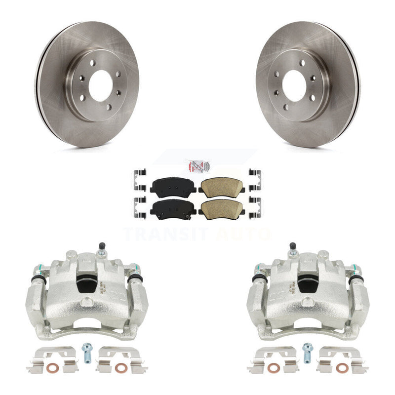 Transit Auto KC8-100533N Disc Brake Kit for 2012-2017 Kia Rio, Hyundai Accent - Front product image